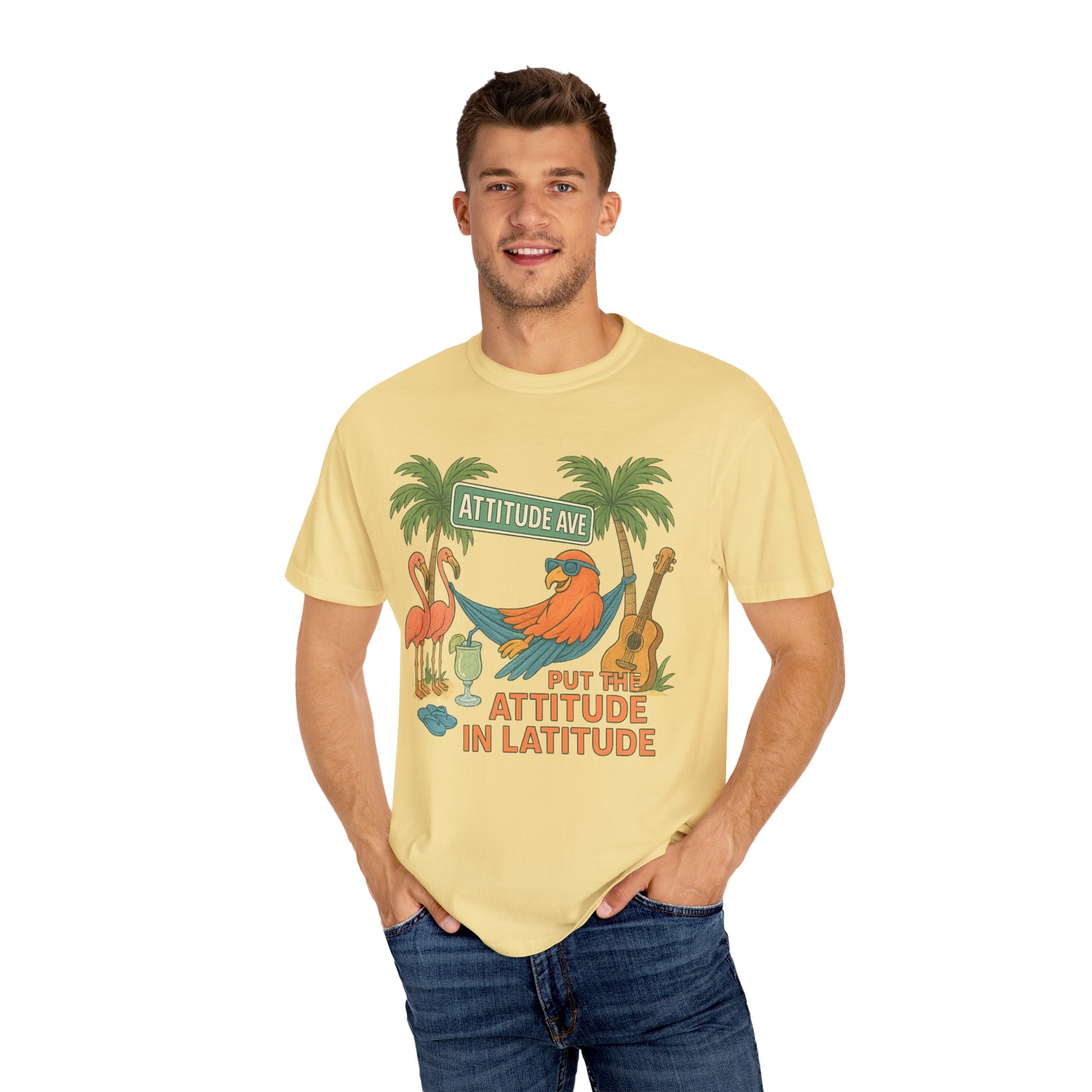 Attitude ave design  T-Shirt, Summer Vibes Tee, Beachwear, Vacation Shirt, Funny Graphic Tee, Unisex Casual Wear