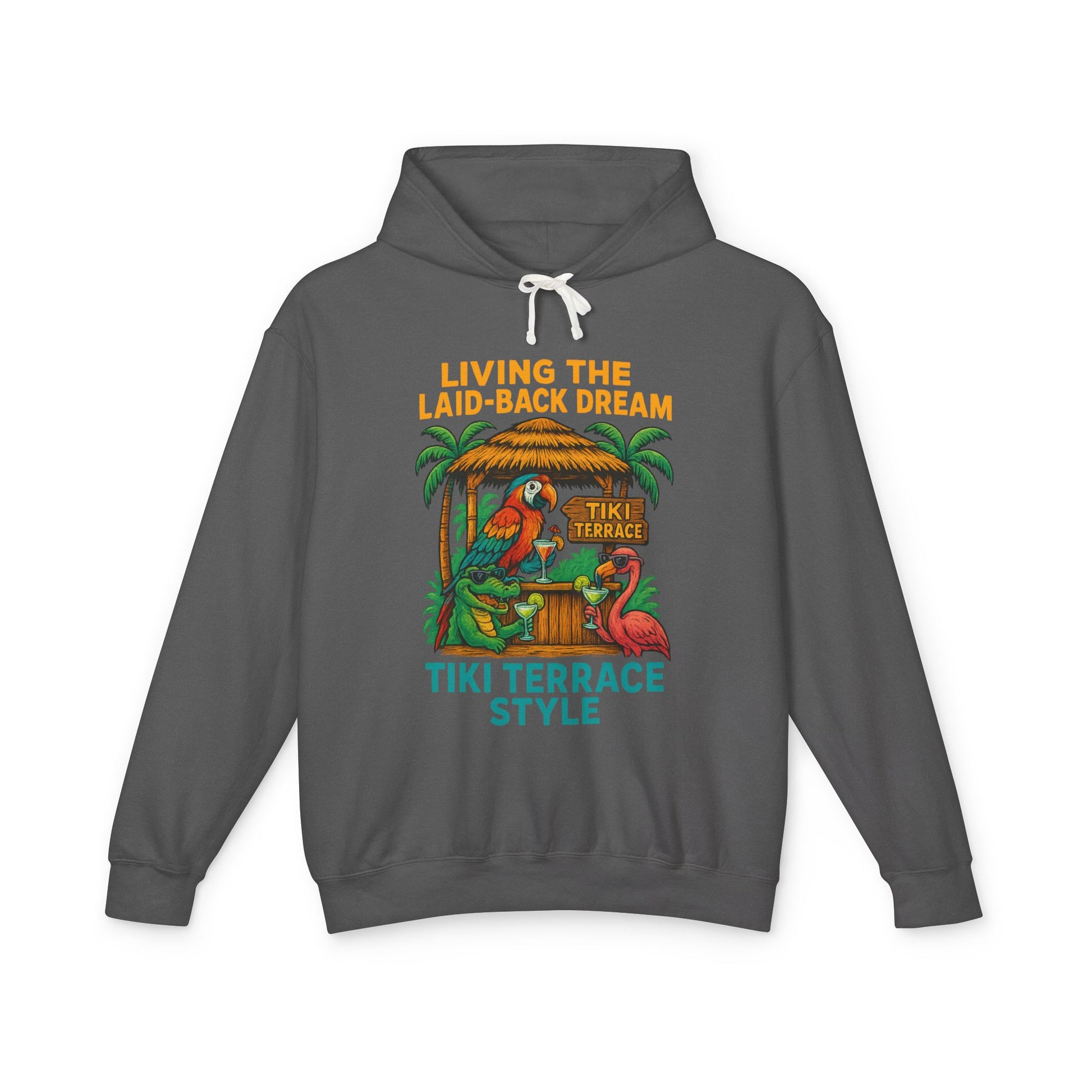Tiki Terrace Lightweight Comfort Colors Hoodie - Jimmy Buffet Style