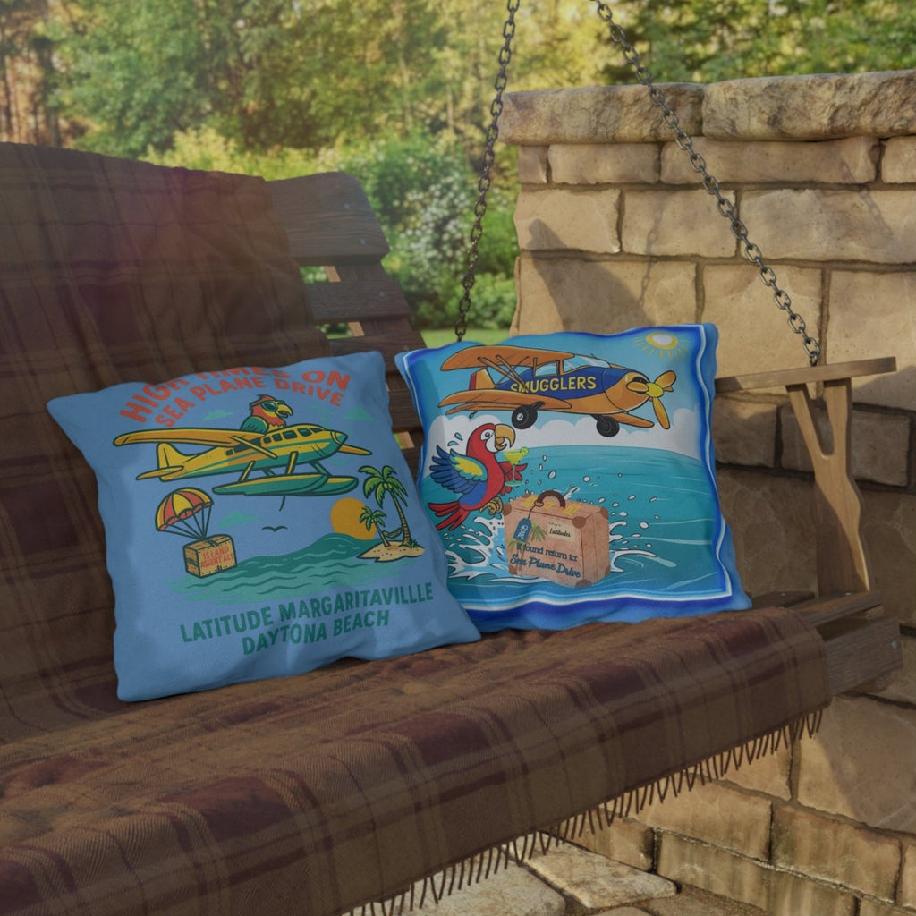 Latitude Margaritaville Tropical Outdoor Pillow for  Sea plane dr gifts latitude House Cushion for Summer Patio Accent Fun Outdoor  Decor