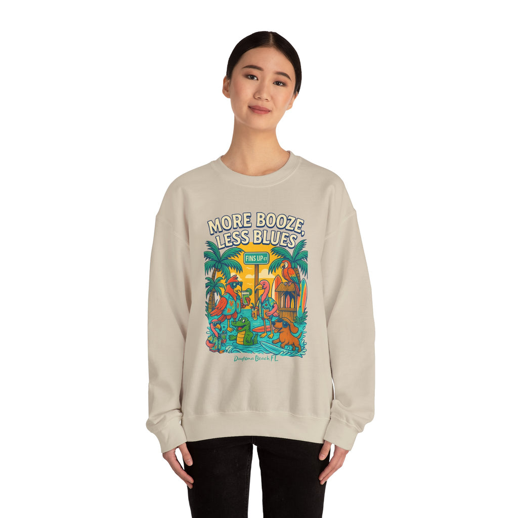 Fins up ct Crewneck Sweatshirt - Jimmy Buffet Style
