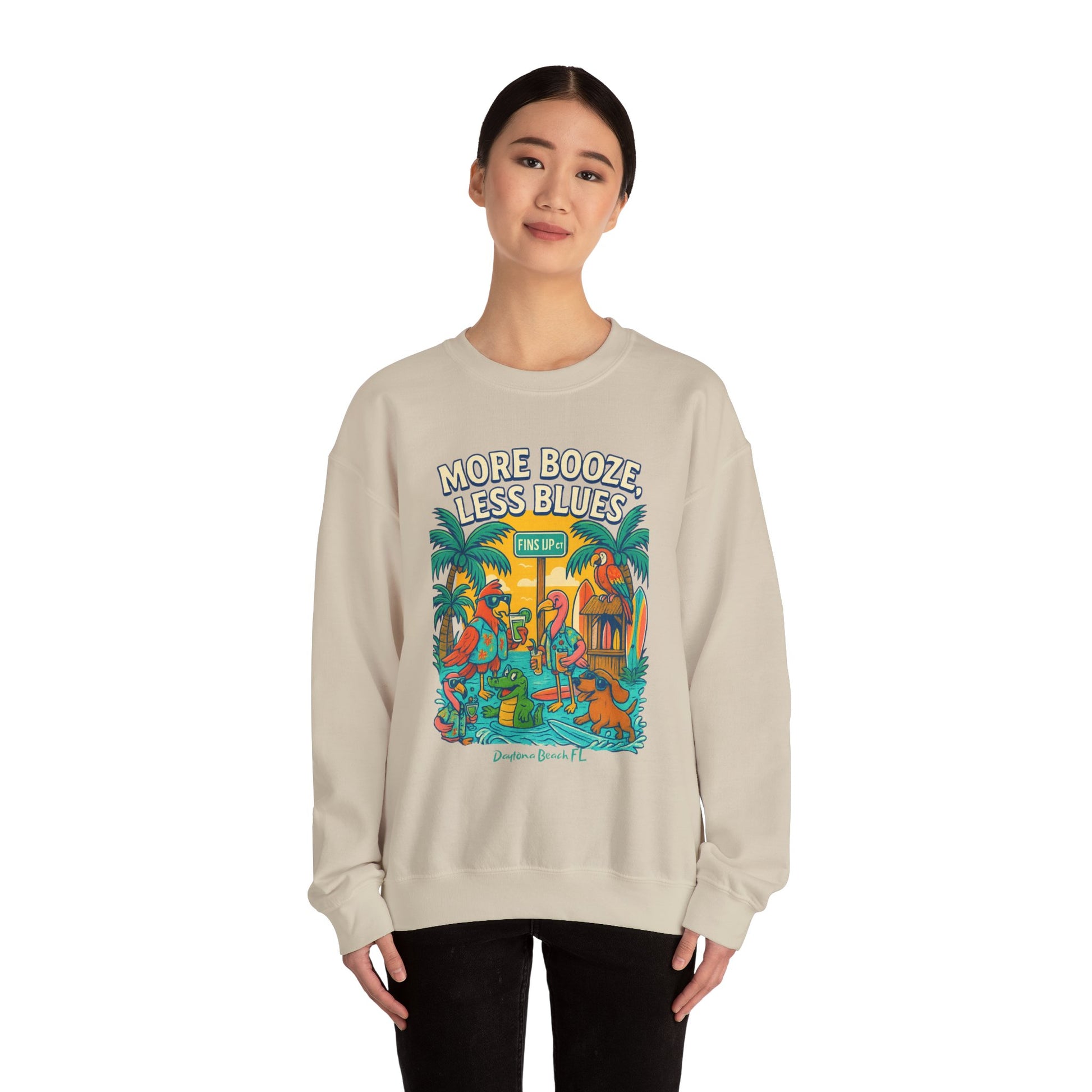 Fins up ct Crewneck Sweatshirt - Jimmy Buffet Style