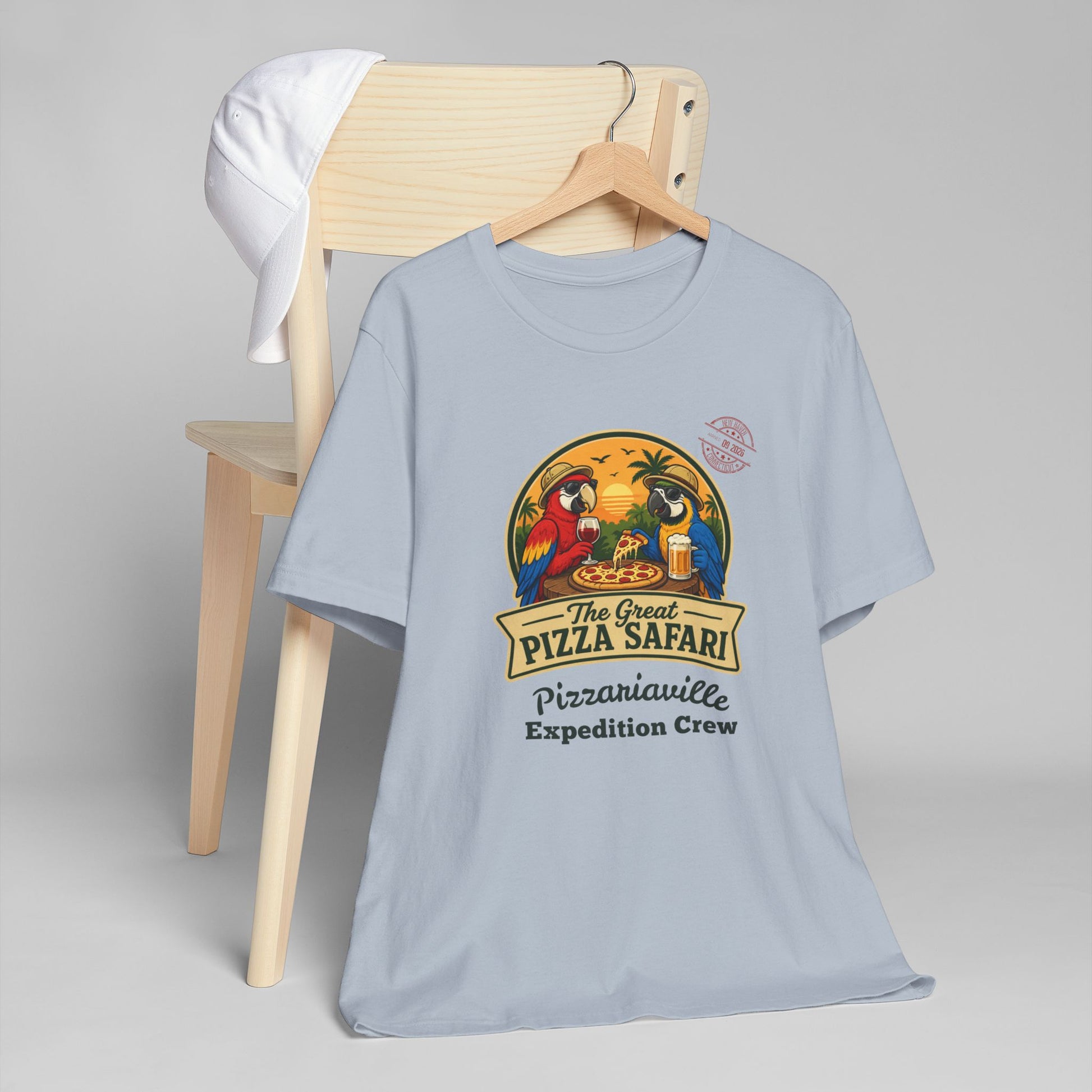 Pizza Safari T‑Shirt —Expedition Crew Vintage Design