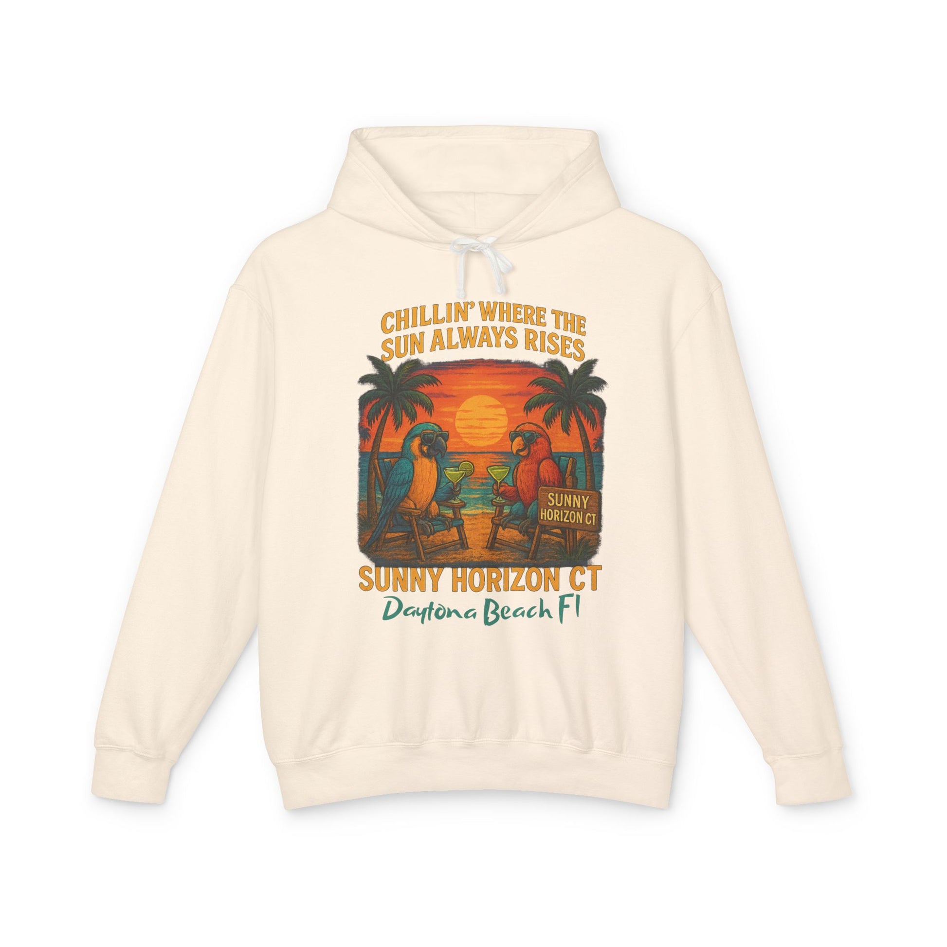 Sunny Horizon ct Lightweight Comfort Colors Hoodie - Jimmy Buffet Style