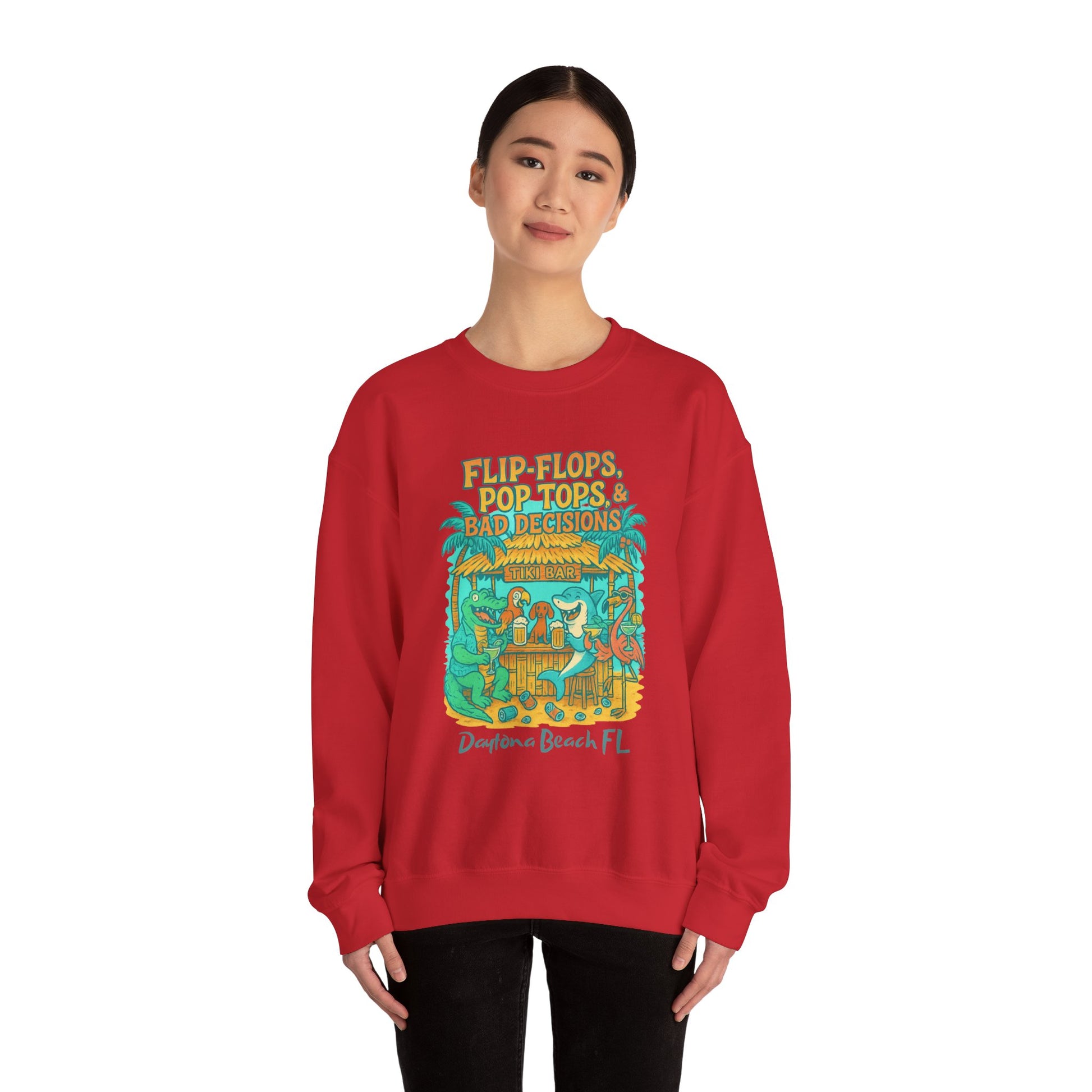 Pop Top Ln Crewneck Sweatshirt - Jimmy Buffet Style