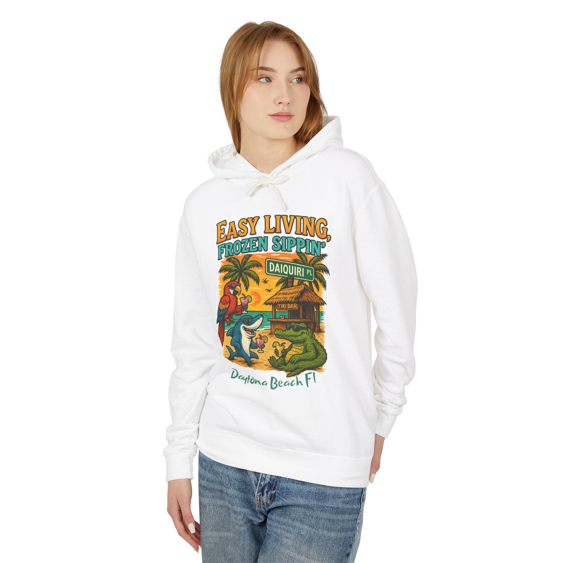 Daquiri Place  Lightweight Comfort Colors Hoodie - Jimmy Buffet Style