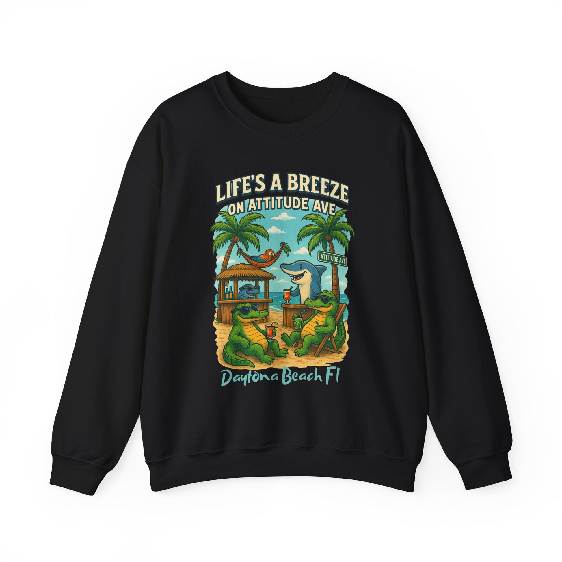 Attitude Ave Crewneck Sweatshirt - Jimmy Buffet Style