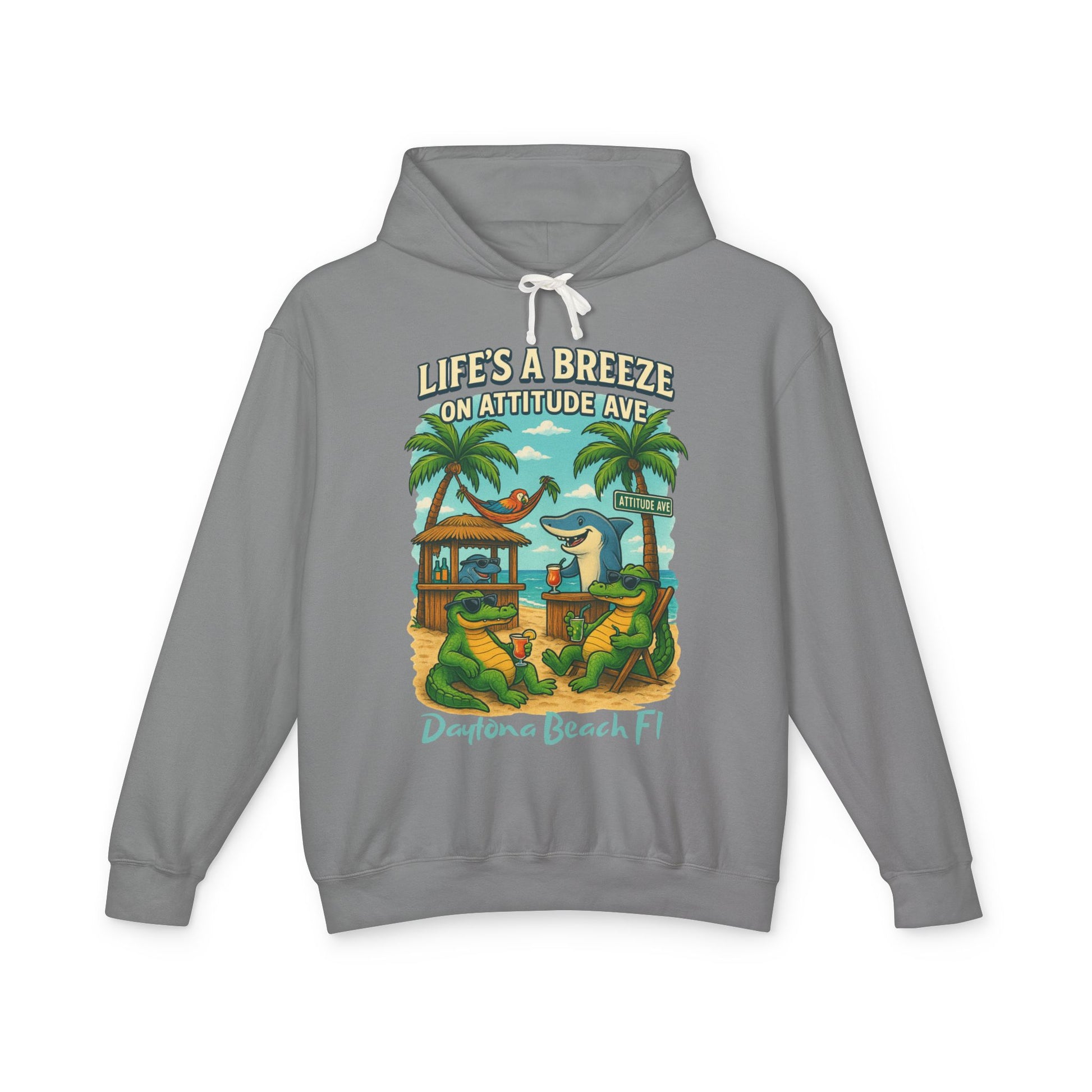 Attitude Ave Lightweight Comfort Colors Hoodie - Jimmy Buffet Style