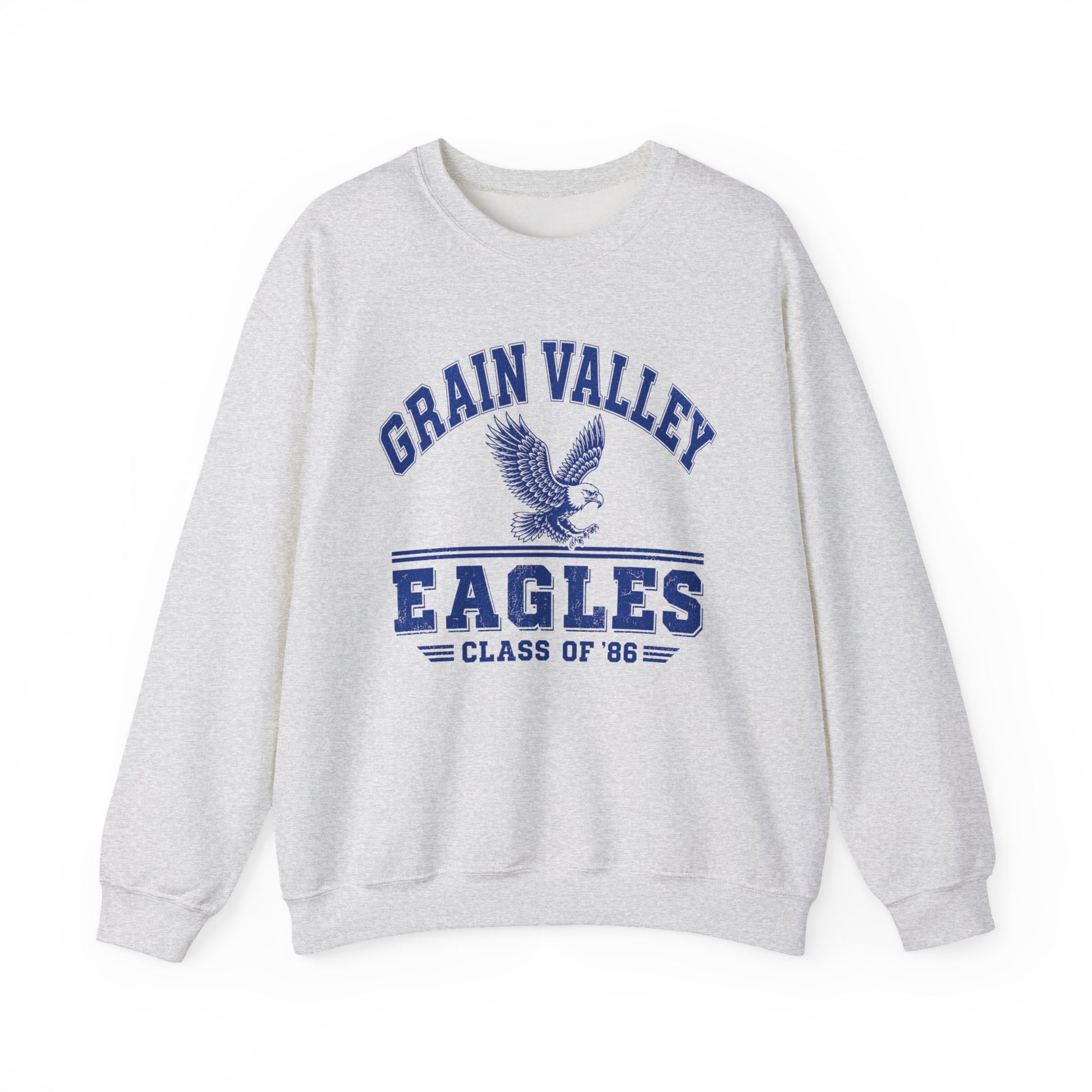 Grain Valley Eagles Crewneck Sweatshirt — Class of '86 Vintage School Spirit