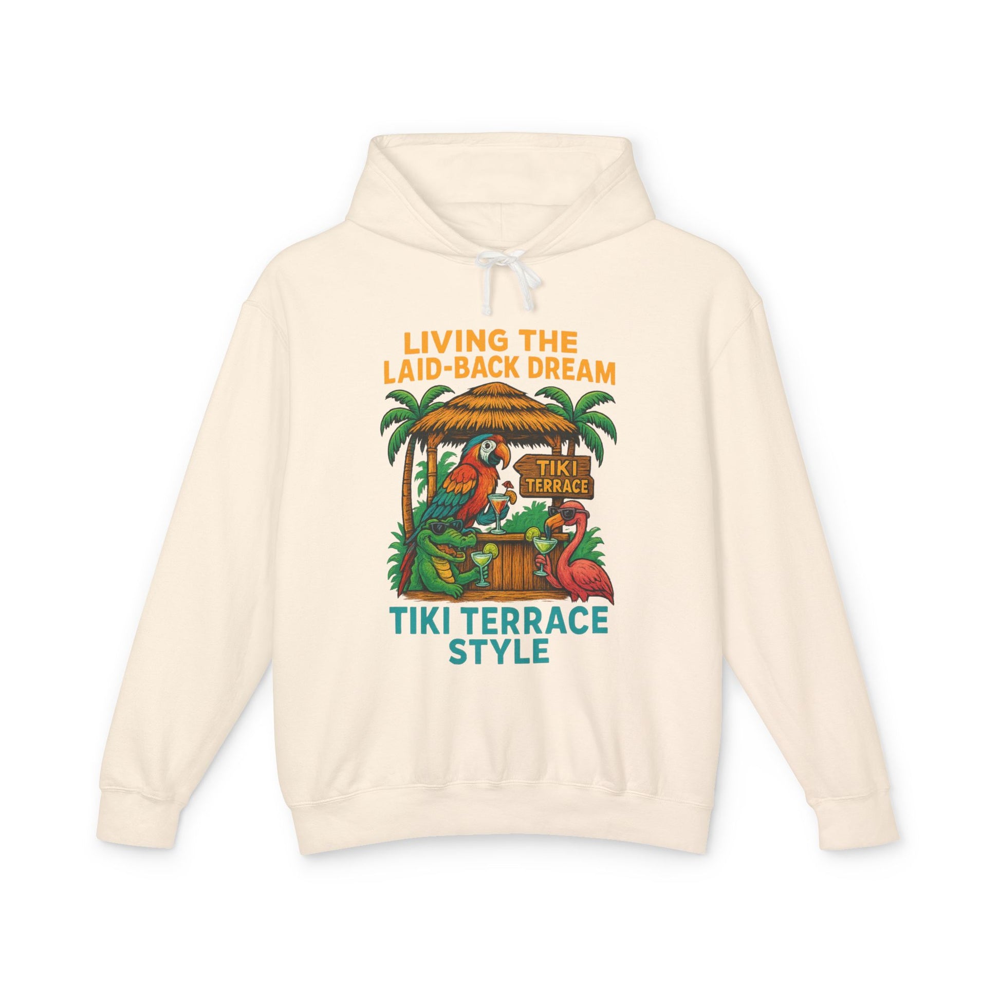 Tiki Terrace Lightweight Comfort Colors Hoodie - Jimmy Buffet Style