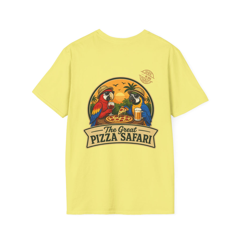 T‑Shirt — "Pizza Safari" Retro Pizzeria Expedition Crew Graphic Tee