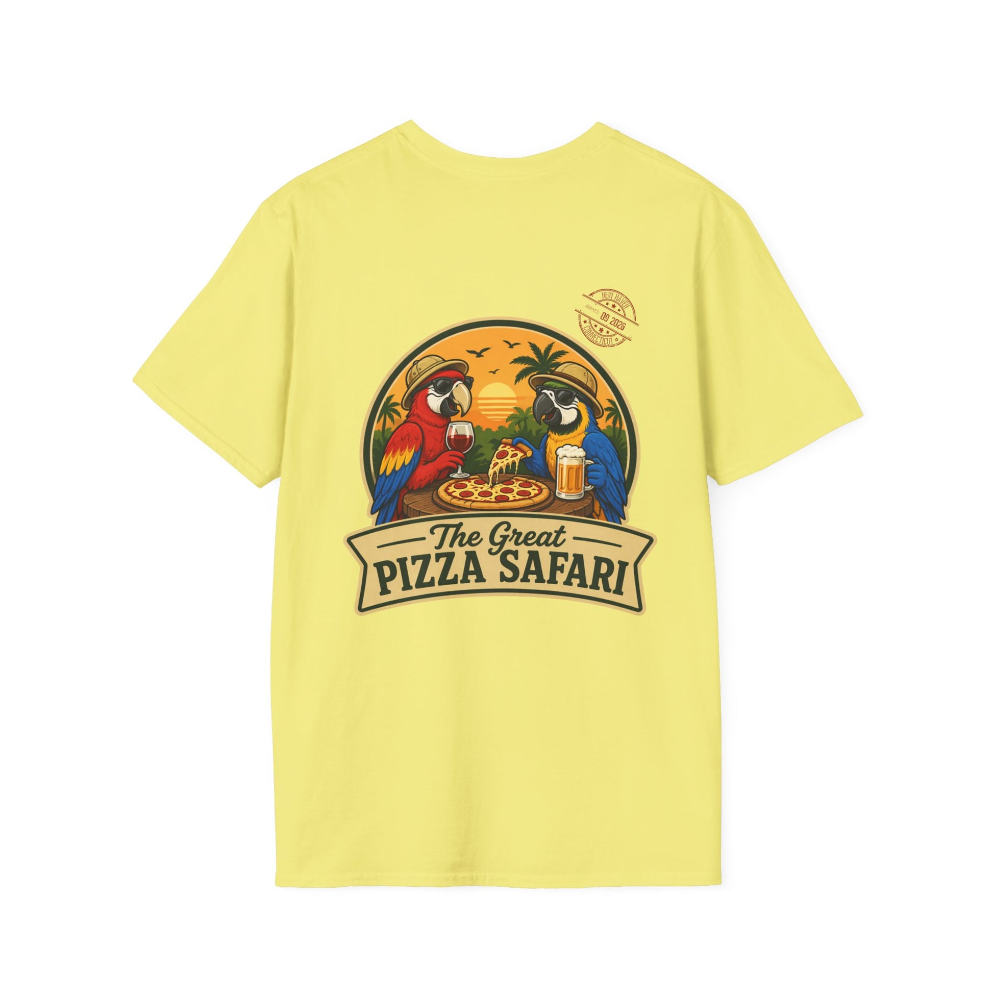 T‑Shirt — "Pizza Safari" Retro Pizzeria Expedition Crew Graphic Tee