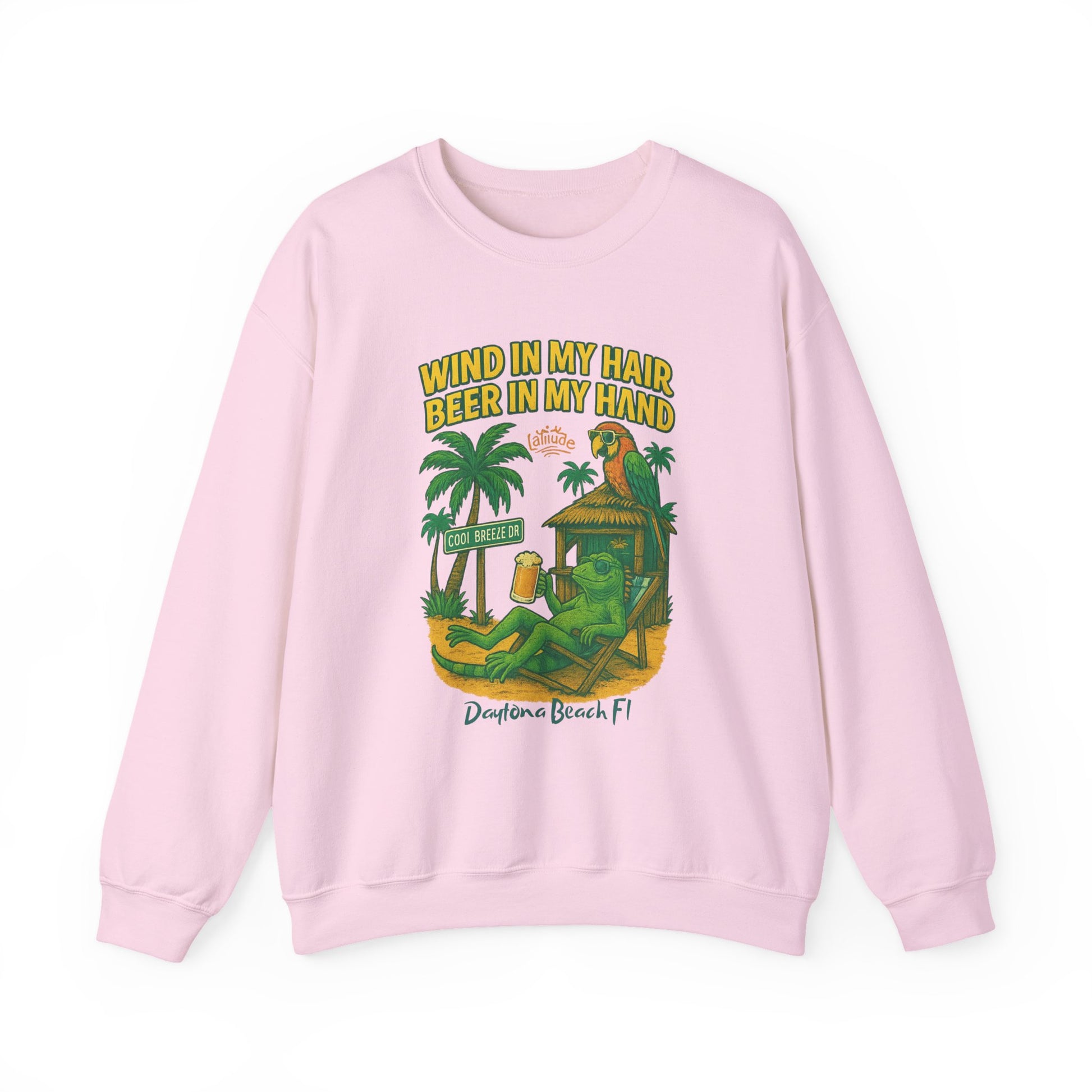 Cool Breeze  Crewneck Sweatshirt - Jimmy Buffet Style