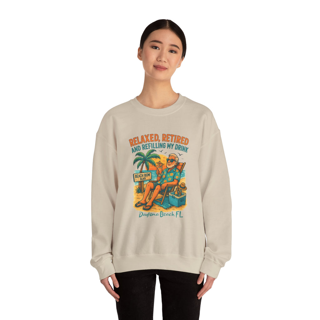 Beach Bum Blvd Crewneck Sweatshirt - Jimmy Buffet Style