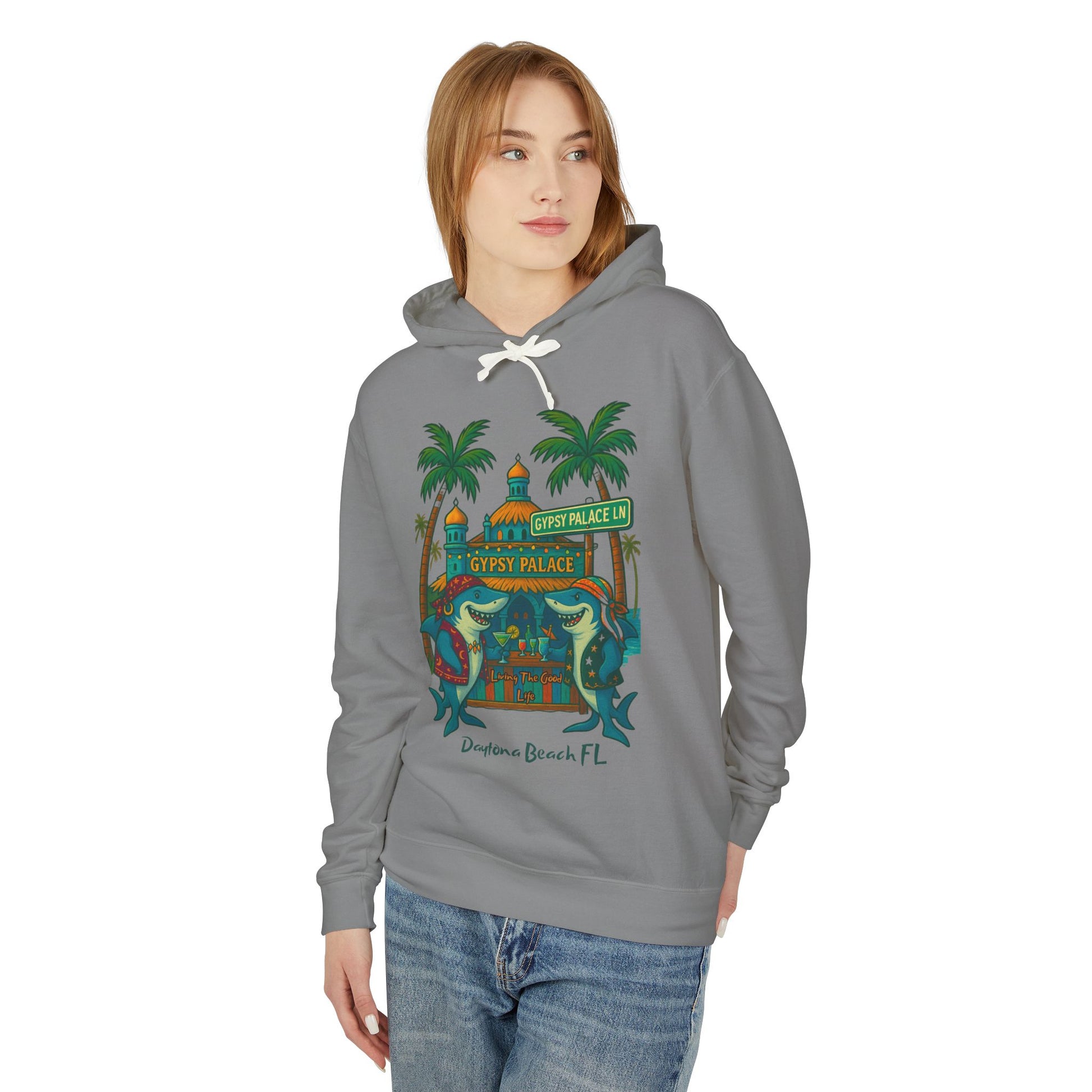Gypsy Palace  ln Lightweight Comfort Colors Hoodie - Jimmy Buffet Style