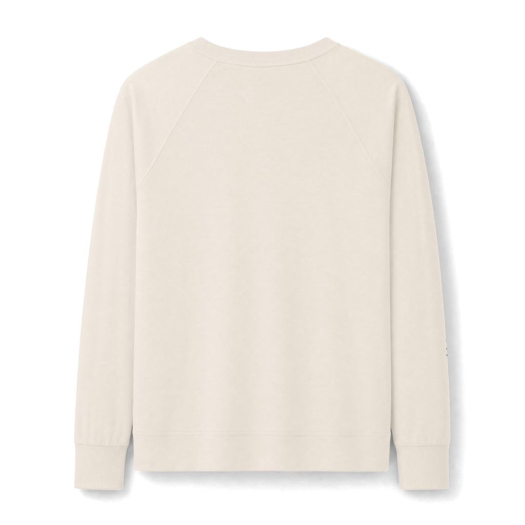 The Great Pizza Safari Crewneck French Terry — Women's Featherweight - Expedition Crew on right sleeve