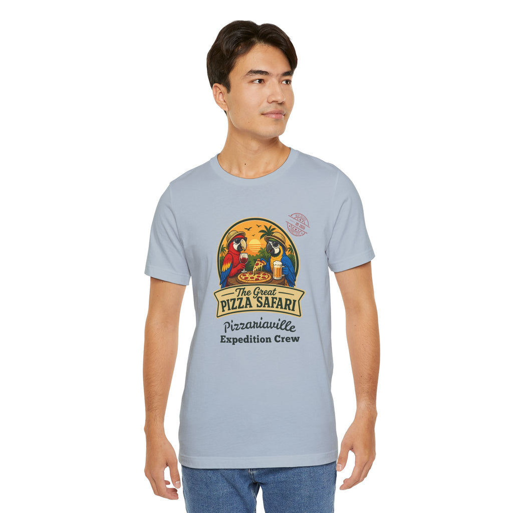 Pizza Safari T‑Shirt —Expedition Crew Vintage Design
