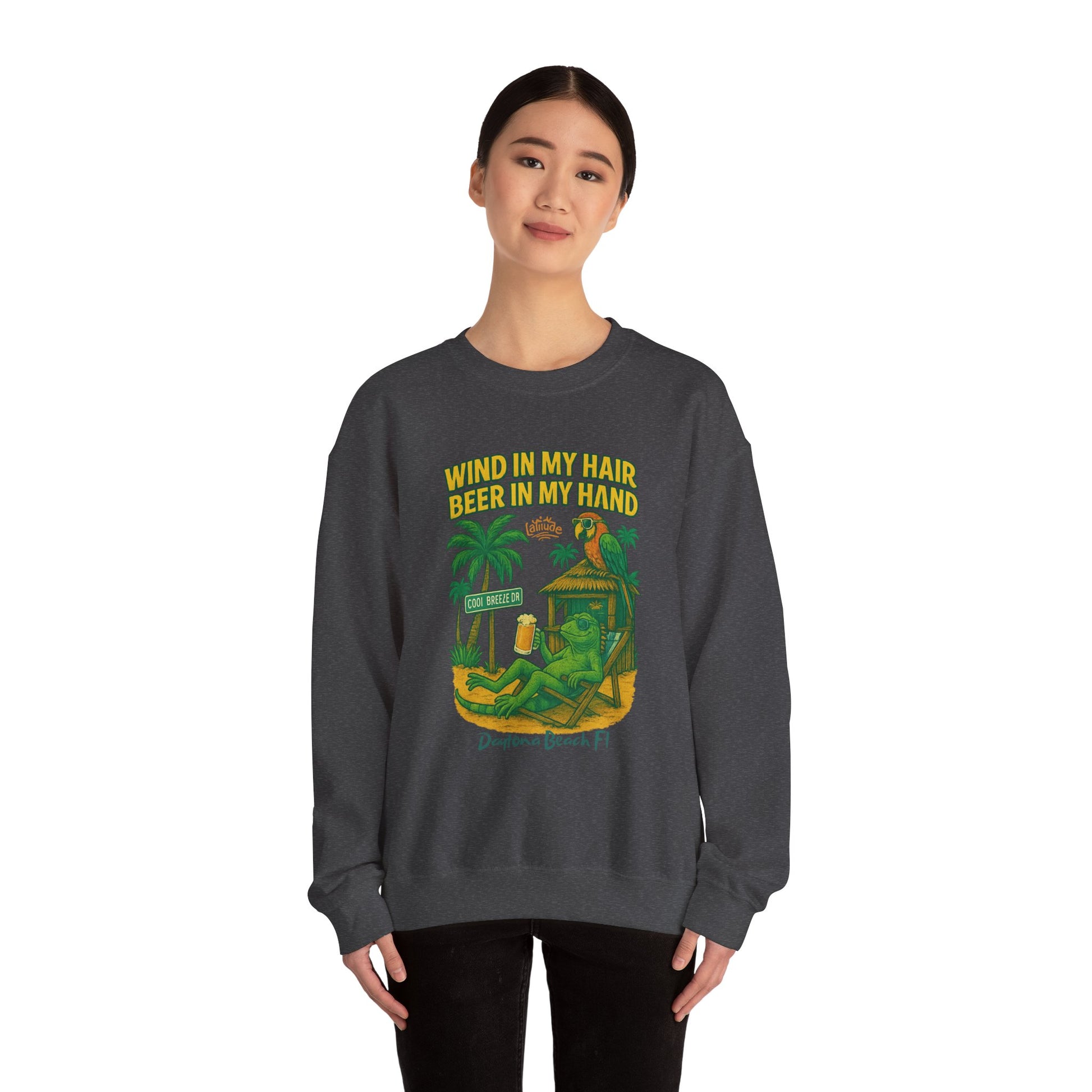 Cool Breeze  Crewneck Sweatshirt - Jimmy Buffet Style