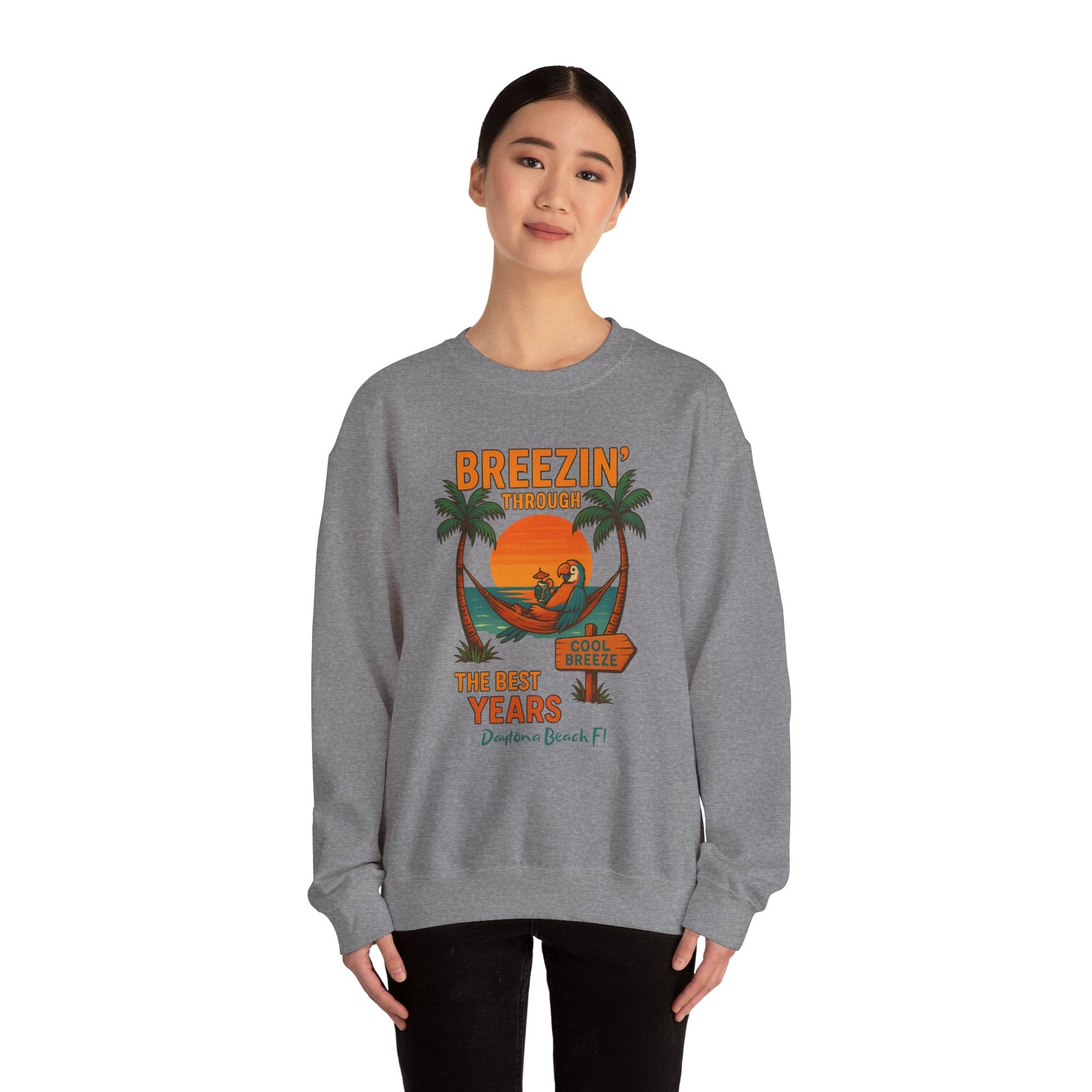 Cool Breeze   Crewneck Sweatshirt - Jimmy Buffet Style
