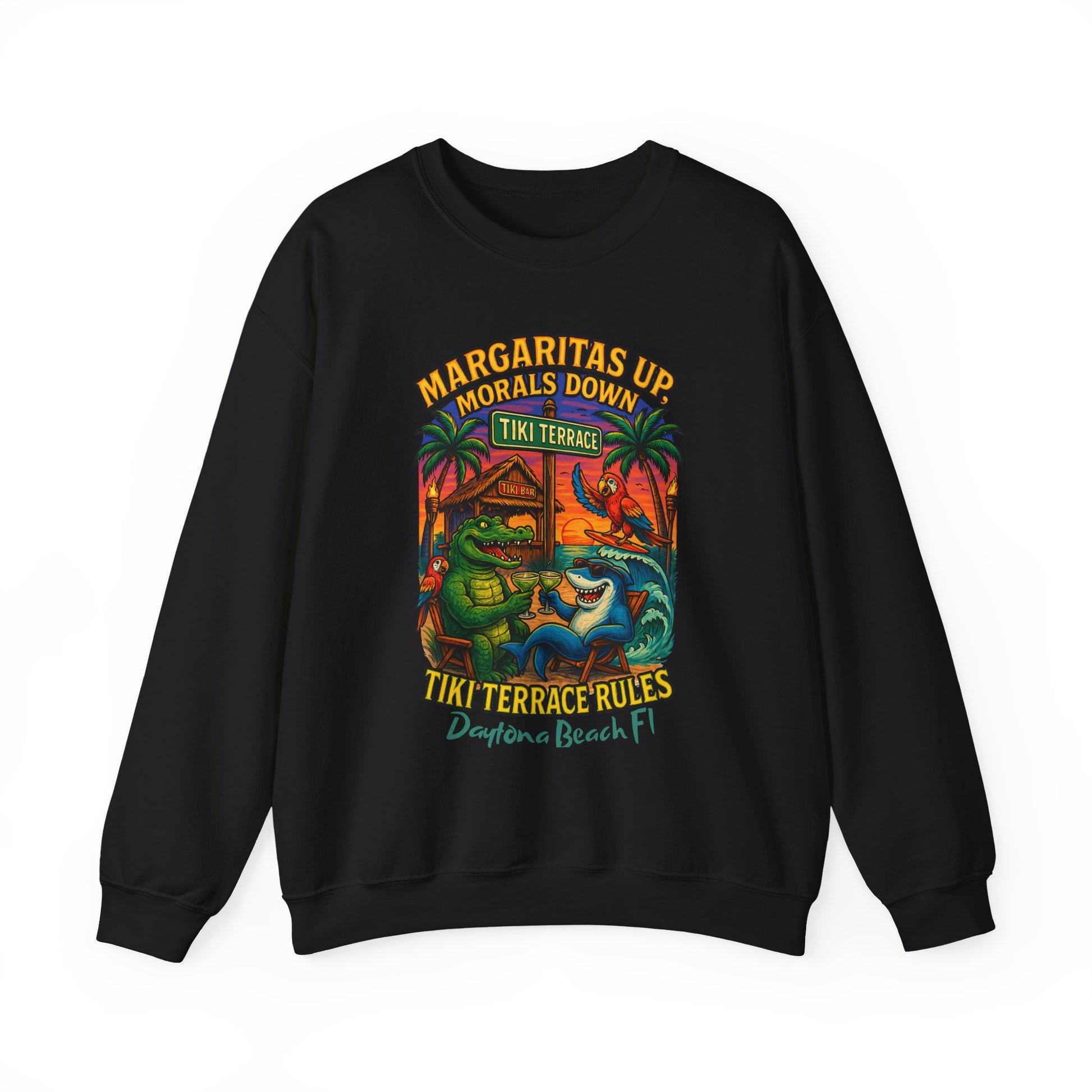 Tiki terrace Crewneck Sweatshirt - Jimmy Buffet Style