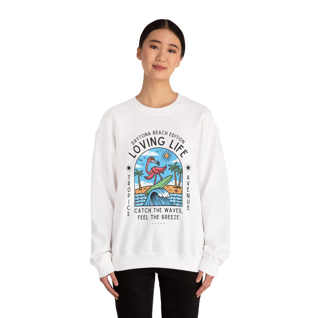Tropics Ave Crewneck Sweatshirt - Jimmy Buffet Style