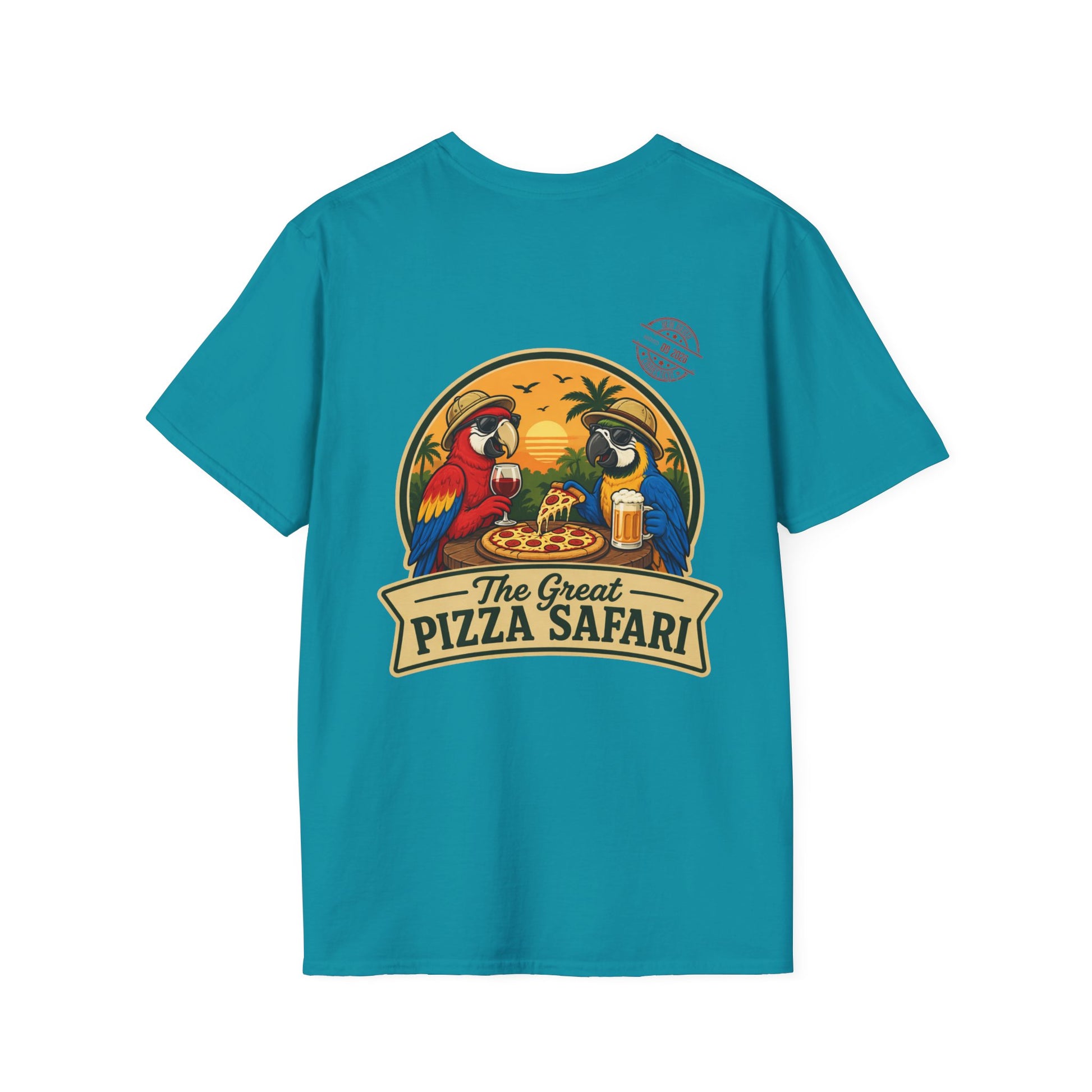 T‑Shirt — "Pizza Safari" Retro Pizzeria Expedition Crew Graphic Tee