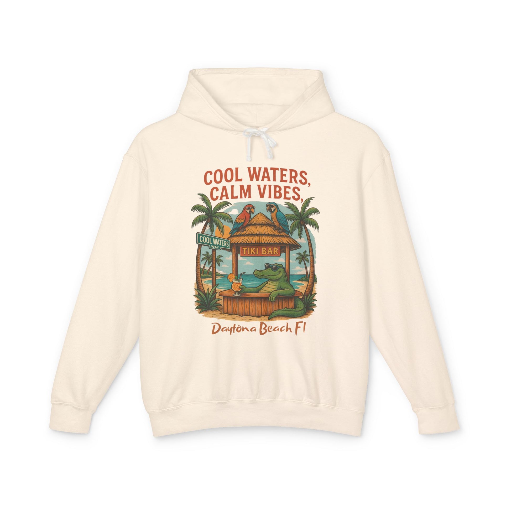 Cool Waters Way Lightweight Comfort Colors Hoodie - Jimmy Buffet Style