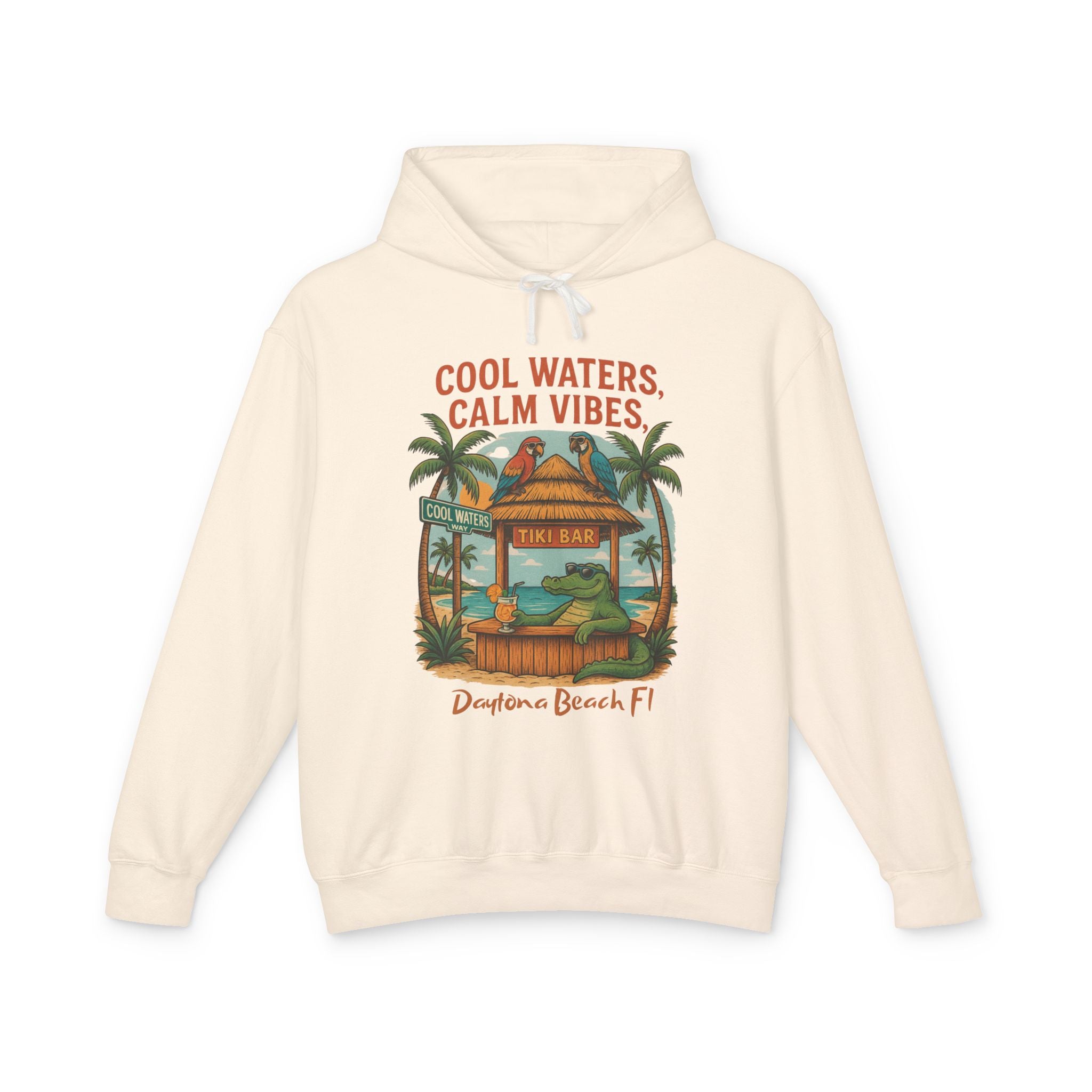 Cool Waters Way Lightweight Comfort Colors Hoodie - Jimmy Buffet Style