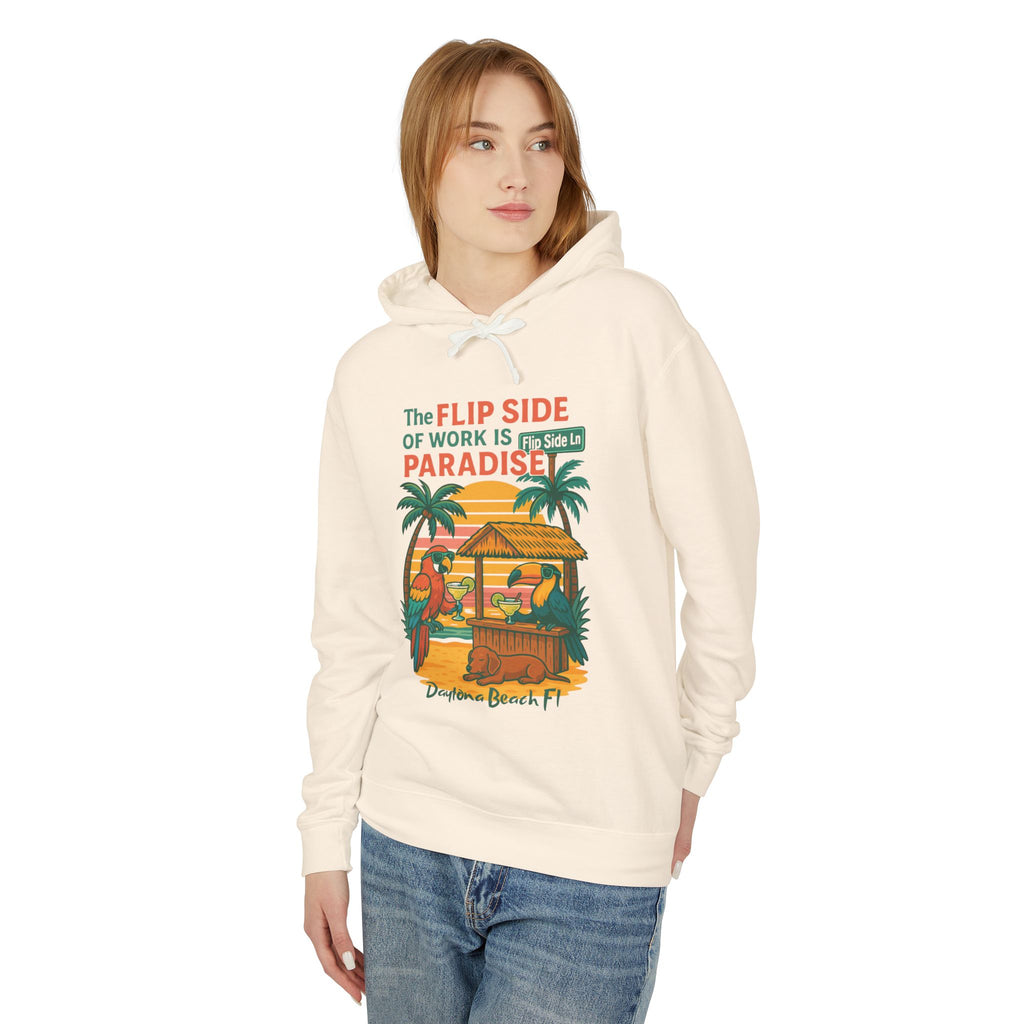 Flip Side Ln  Lightweight Comfort Colors Hoodie - Jimmy Buffet Style