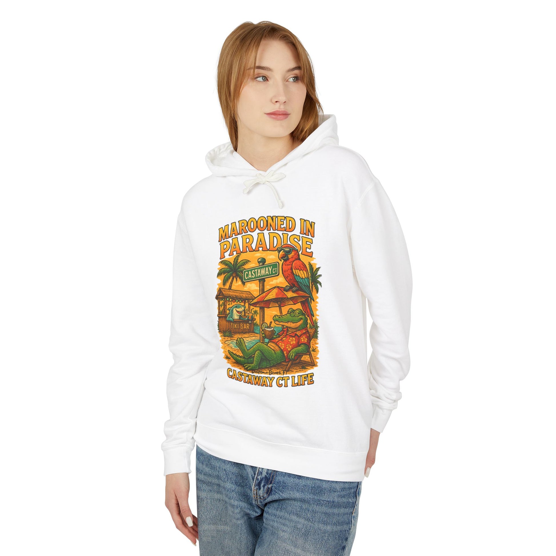 Castaway ct   Lightweight Comfort Colors Hoodie - Jimmy Buffet Style