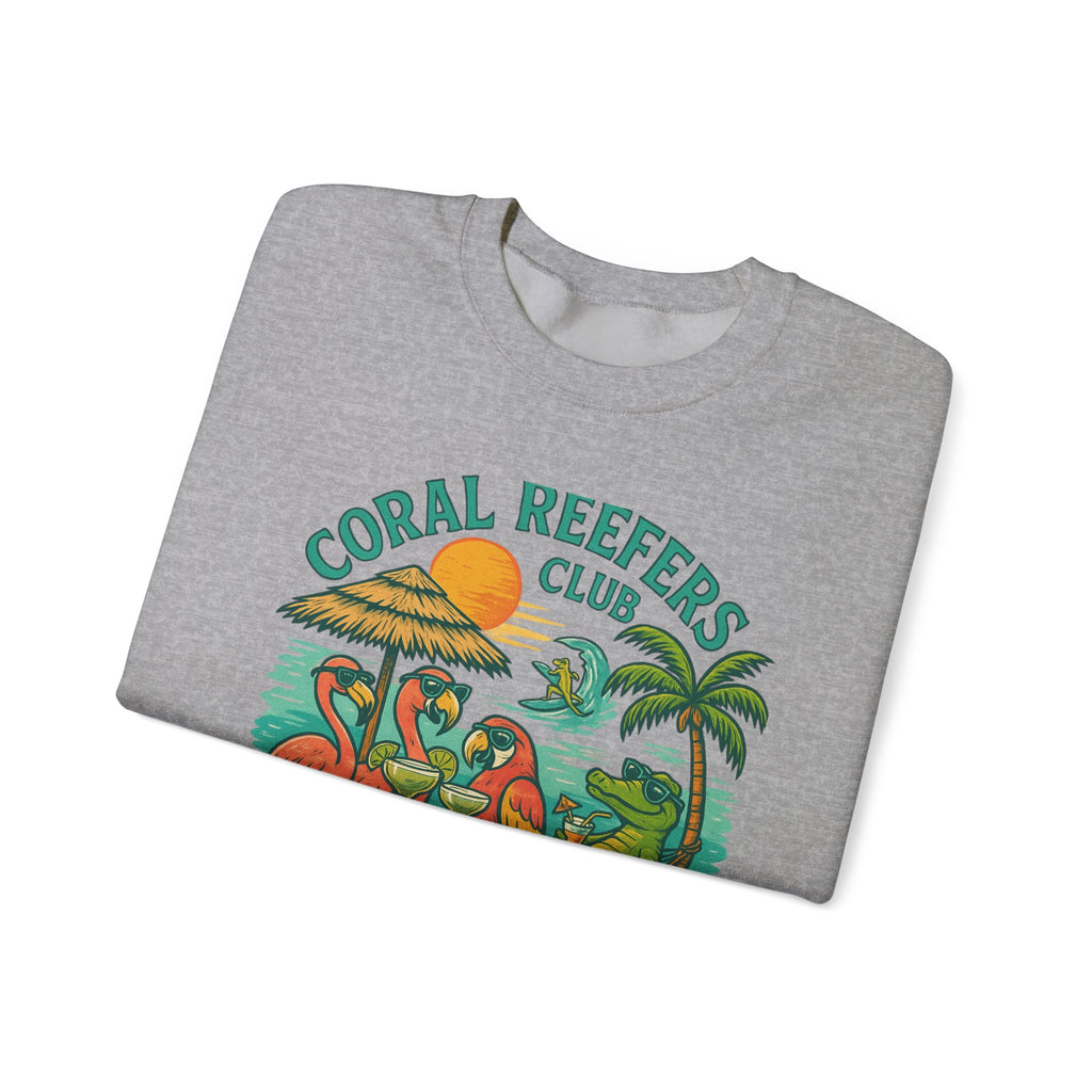 Coral Reefer Way  coral reefers club sweatshirt Fun Beachwear, Unisex Gift, Summer Casual, Travel Apparel
