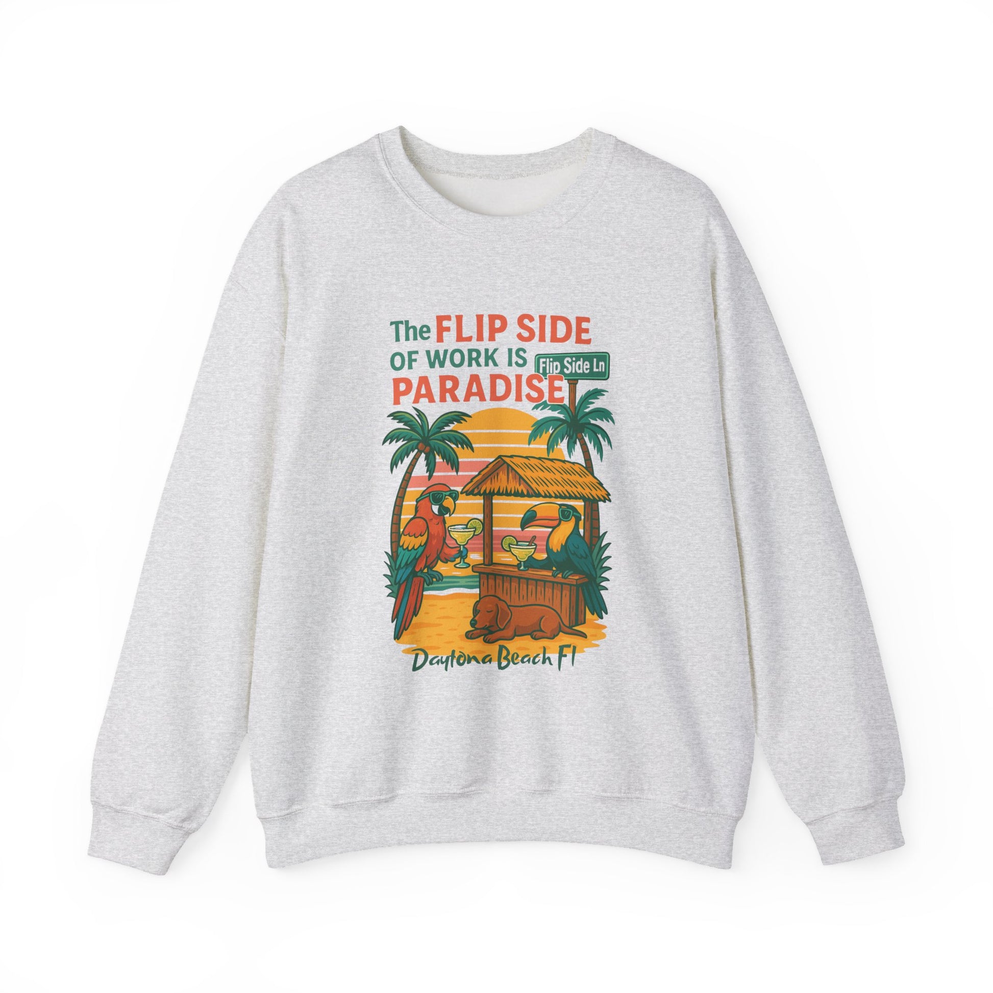 Flip side ln  Crewneck Sweatshirt - Jimmy Buffet Style