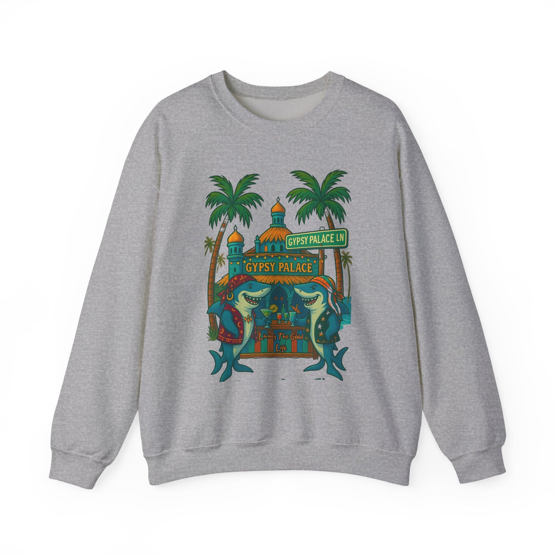 Gypsy Palace ln Crewneck Sweatshirt - Jimmy Buffet Style