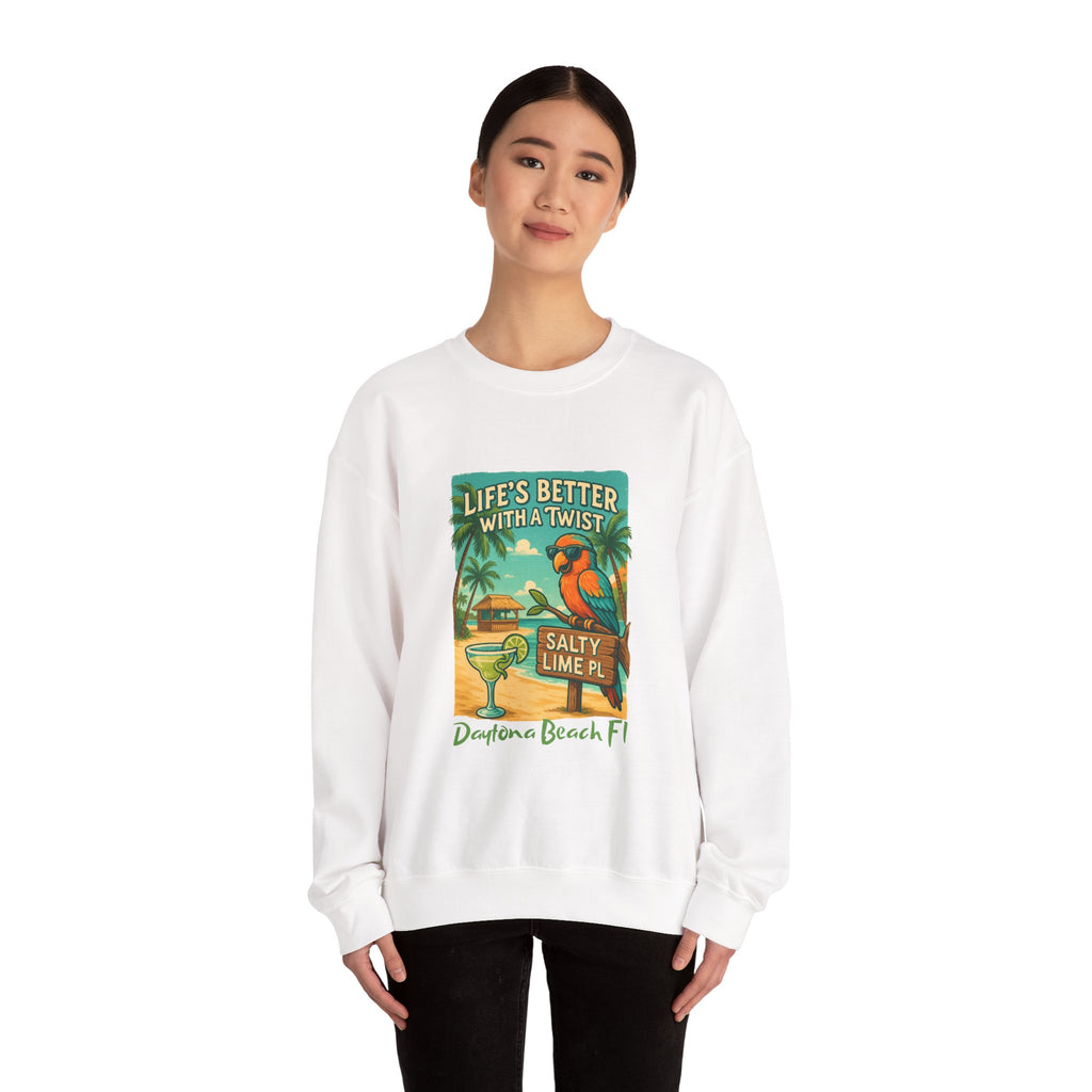 Salty Lime  Place  Crewneck Sweatshirt - Jimmy Buffet Style