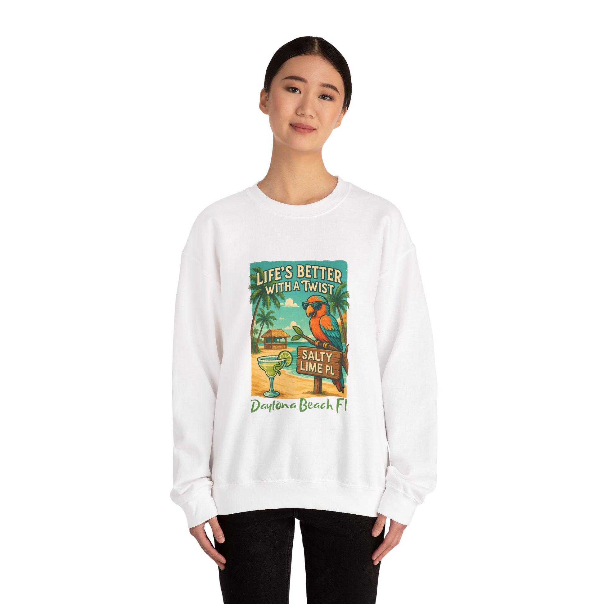 Salty Lime  Place  Crewneck Sweatshirt - Jimmy Buffet Style