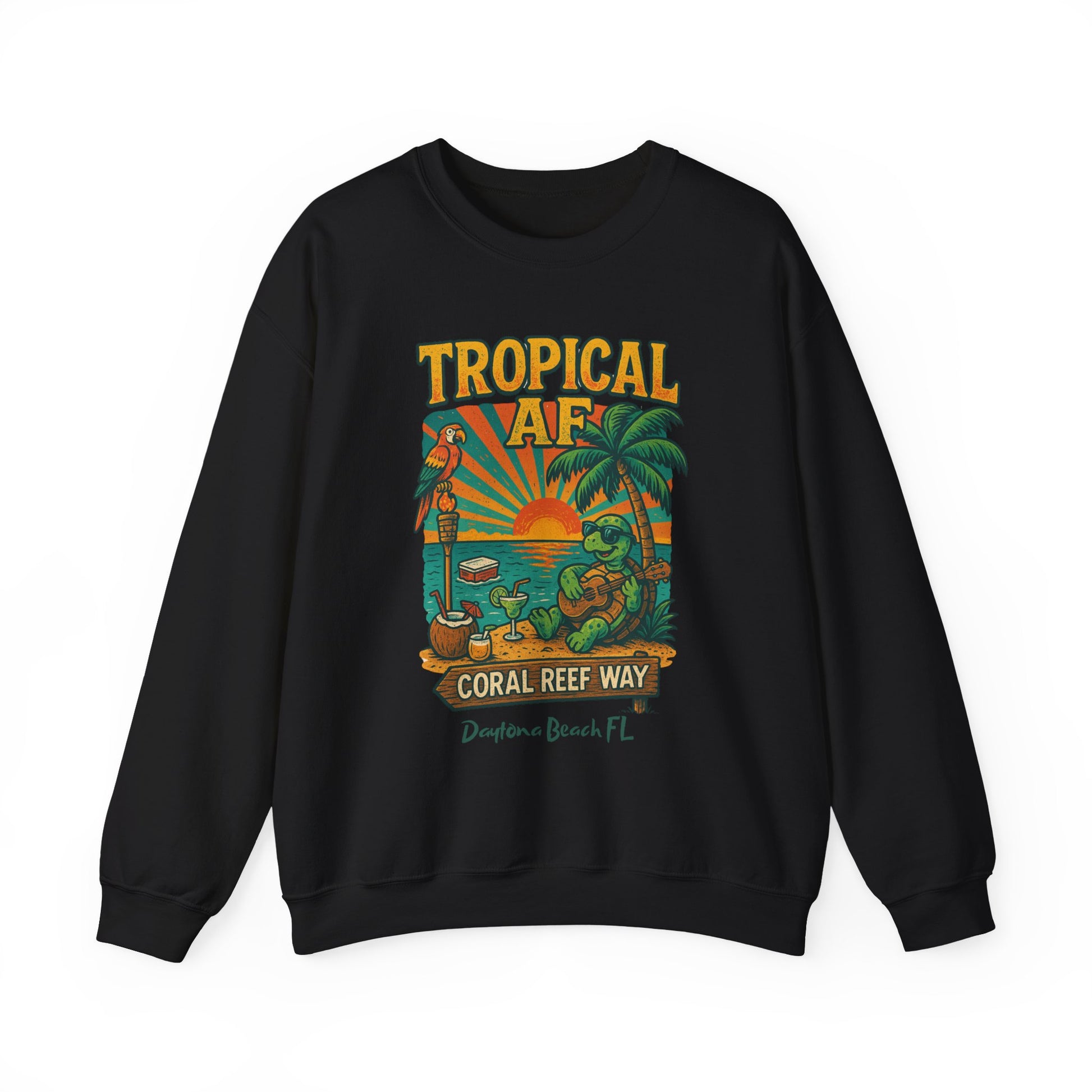 Coral Reef way Crewneck Sweatshirt - Jimmy Buffet Style