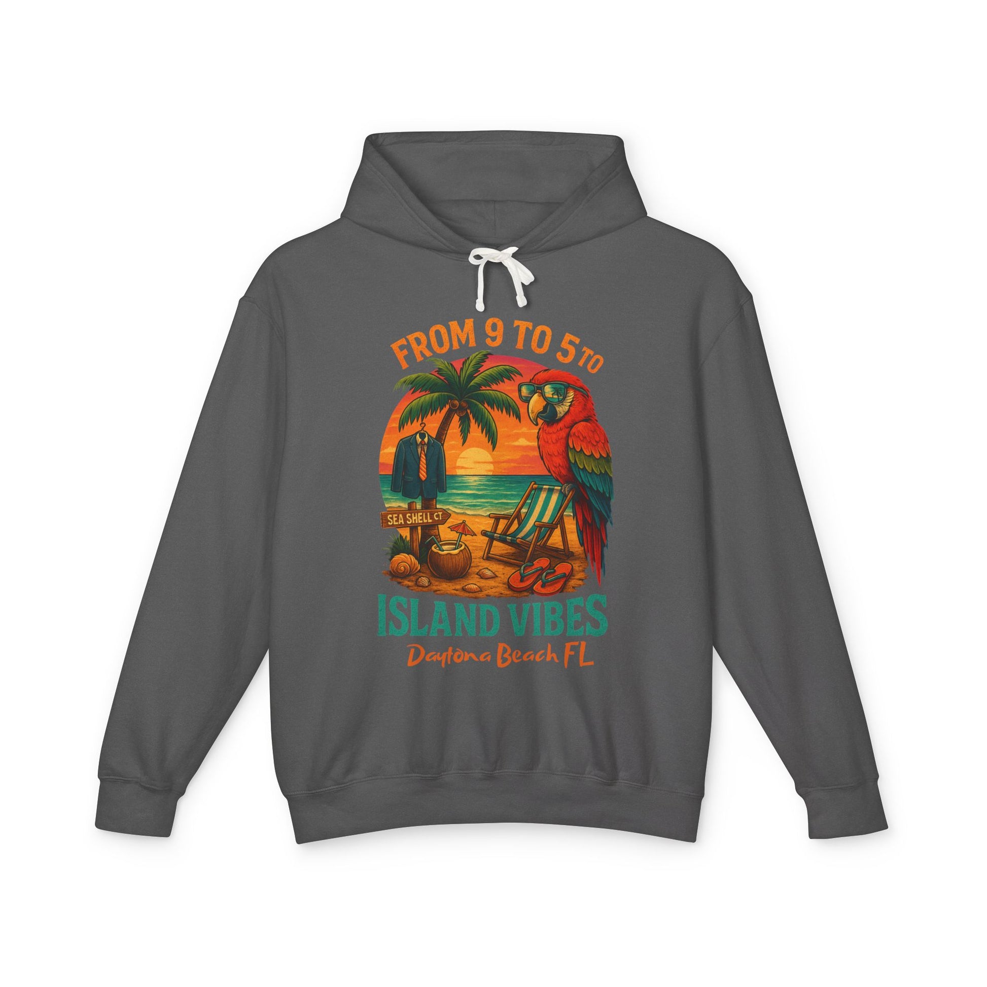 Sea Shell ct   Lightweight Comfort Colors Hoodie - Jimmy Buffet Style