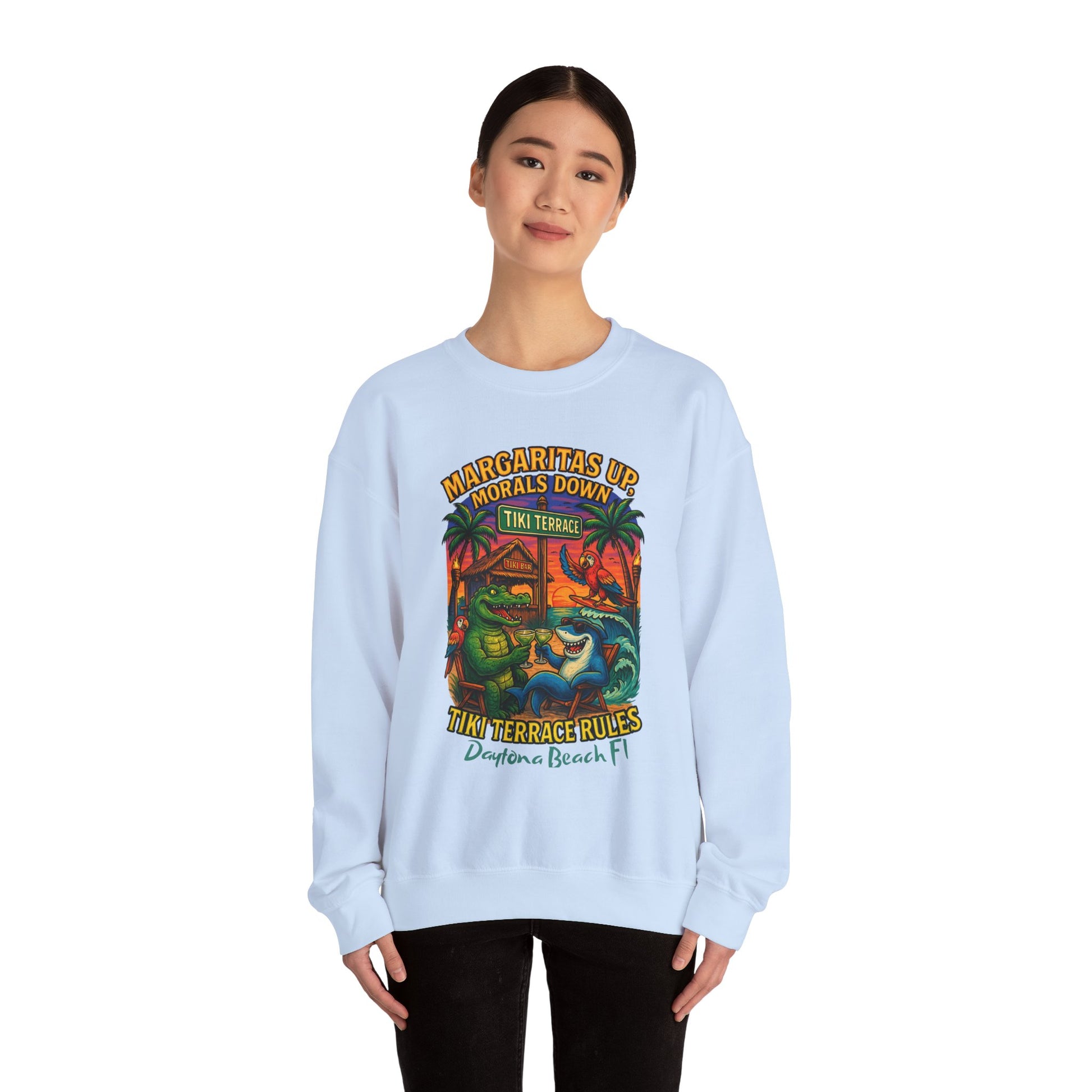Tiki terrace Crewneck Sweatshirt - Jimmy Buffet Style