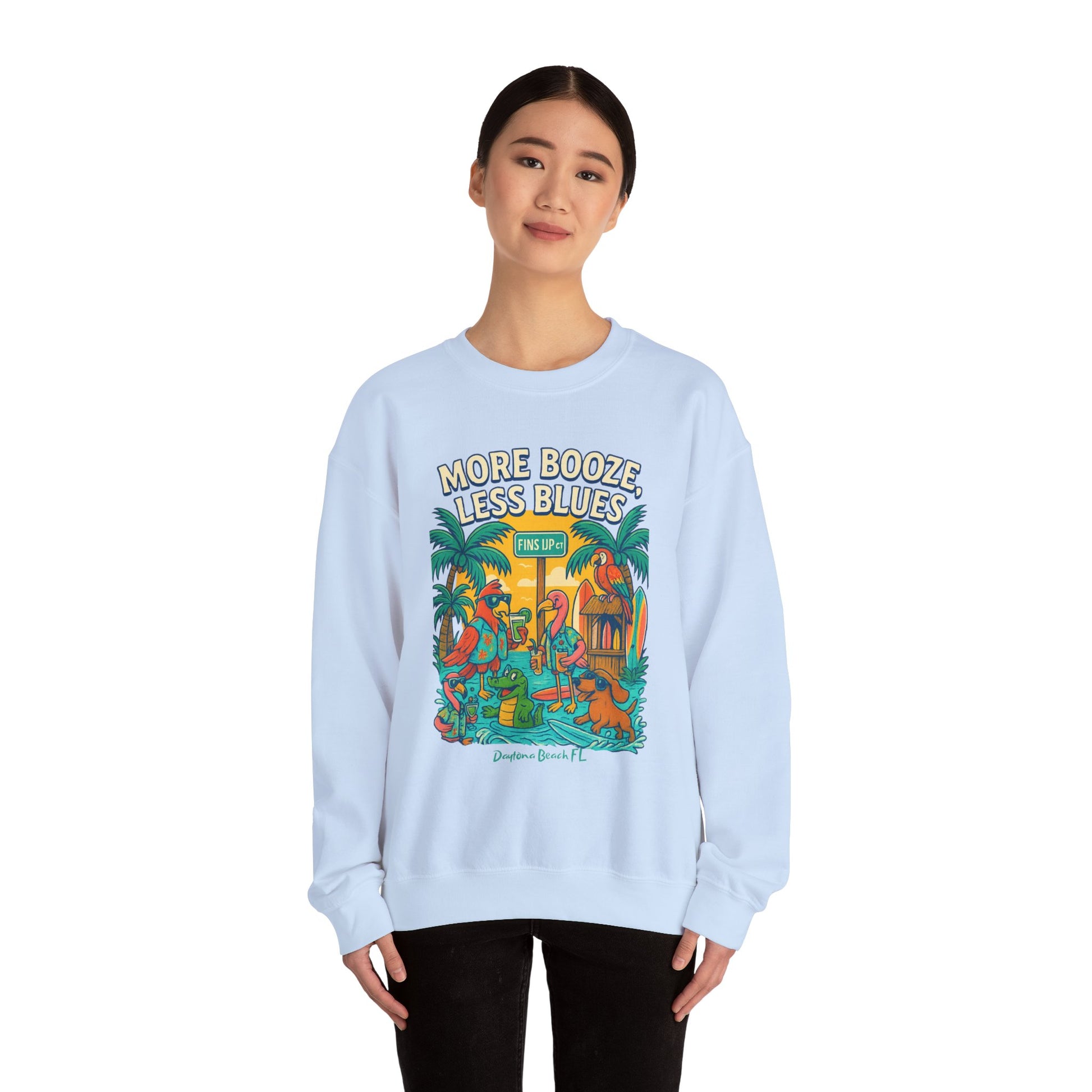Fins up ct Crewneck Sweatshirt - Jimmy Buffet Style