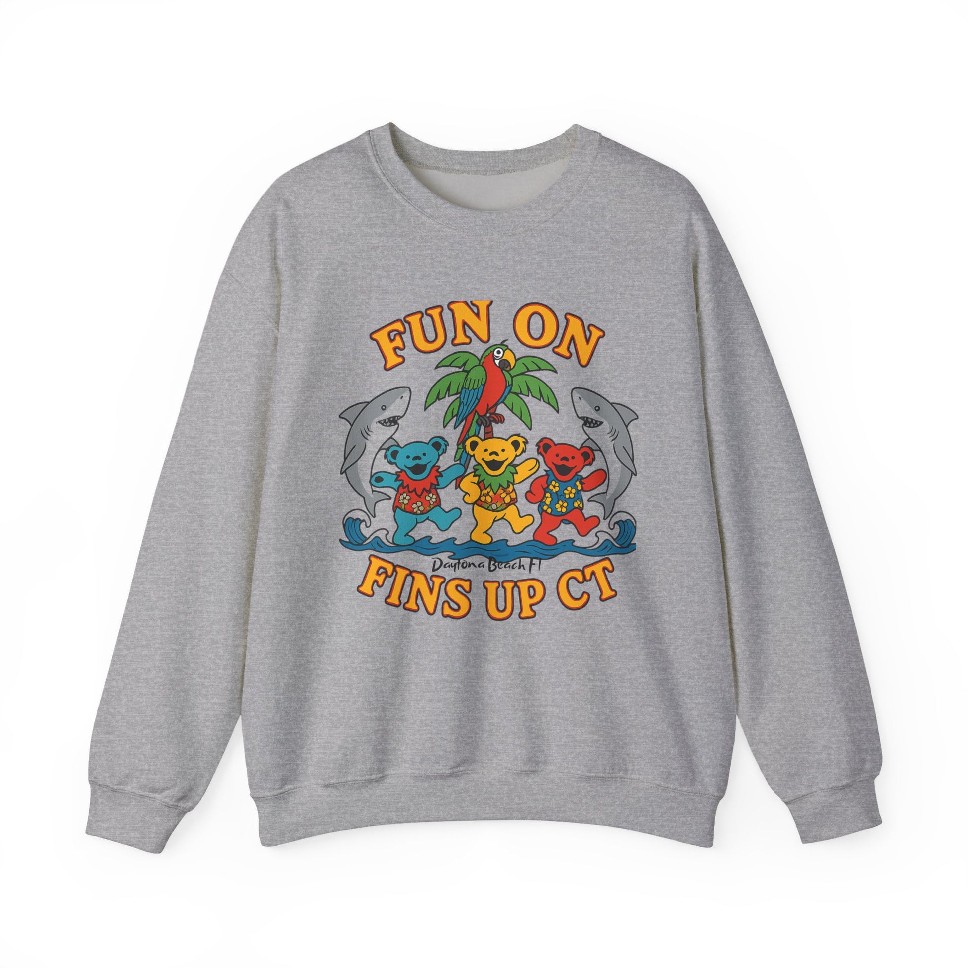 Fins up ct Crewneck Sweatshirt - Jimmy Buffet Style