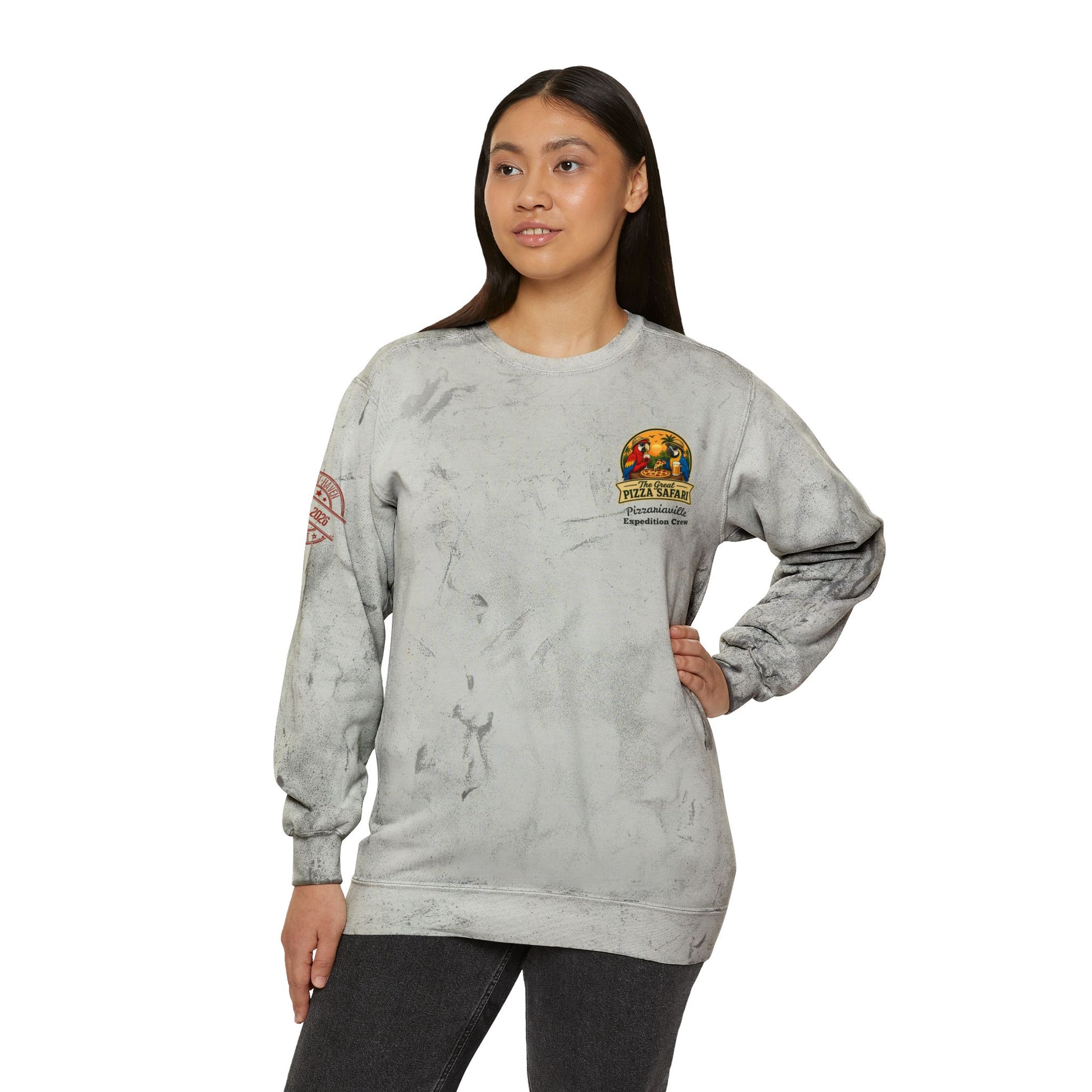 Tie-Dye Crewneck Sweatshirt — the Great Pizza Safari