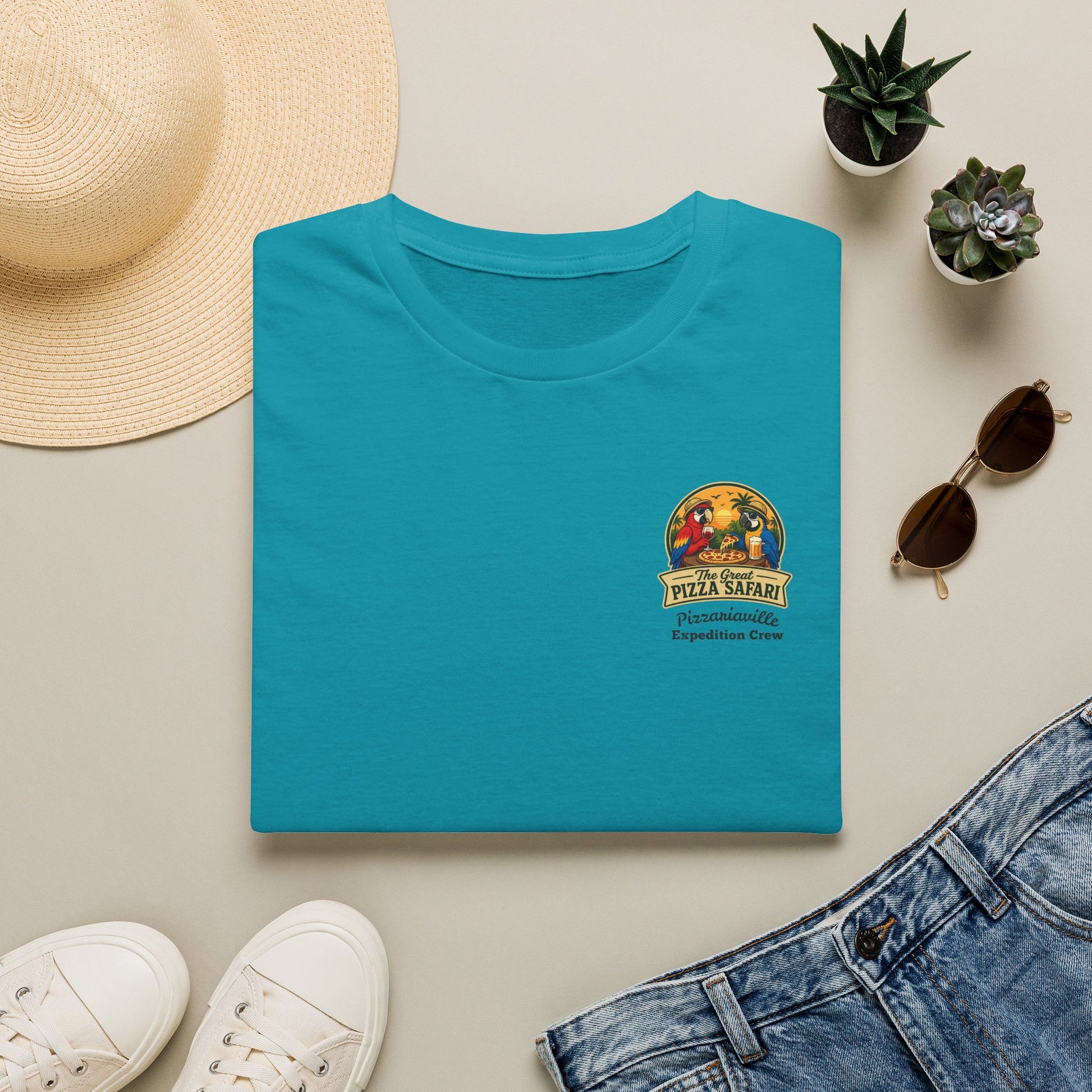 T‑Shirt — "Pizza Safari" Retro Pizzeria Expedition Crew Graphic Tee