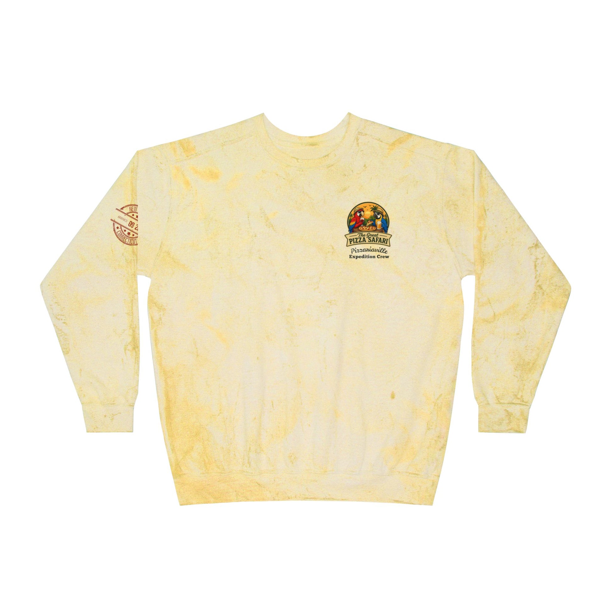 Tie-Dye Crewneck Sweatshirt — the Great Pizza Safari
