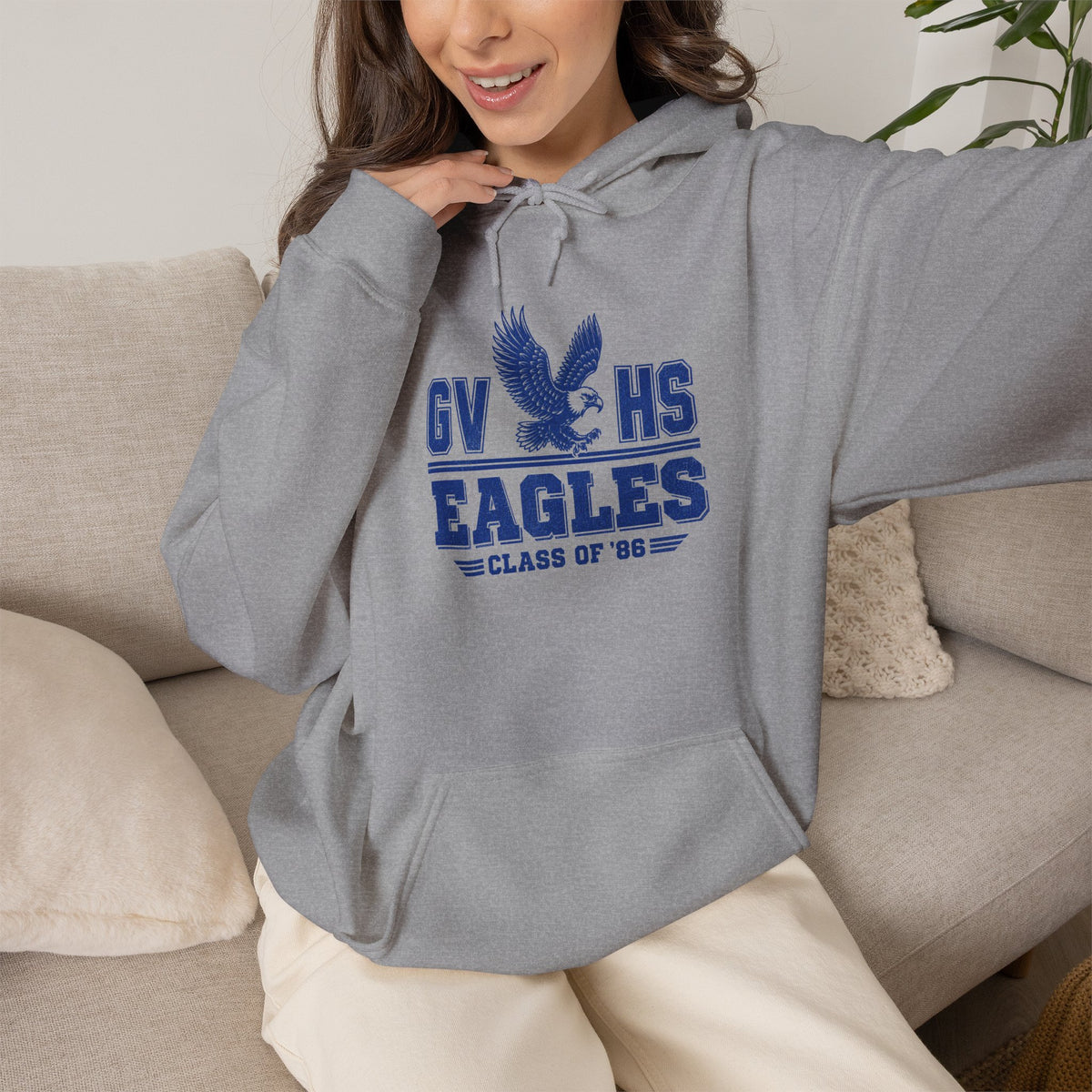 GVHS Eagles Hoodie – Class of ’87 Vintage School Spirit Pullover