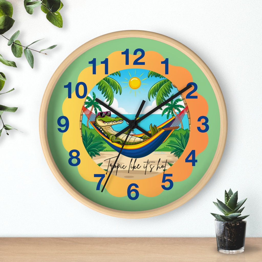Tropics Ave  wall clock   Tropics like its hot