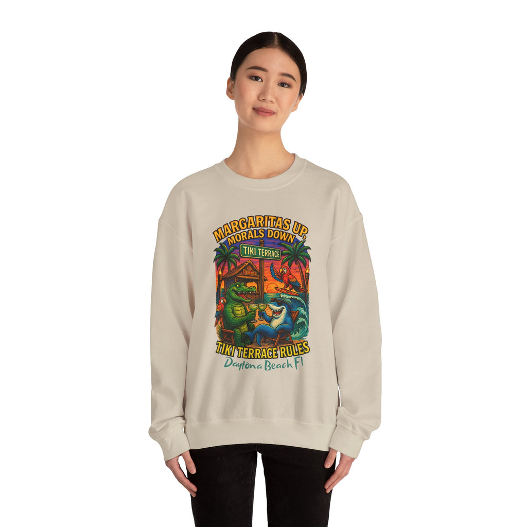 Tiki terrace Crewneck Sweatshirt - Jimmy Buffet Style
