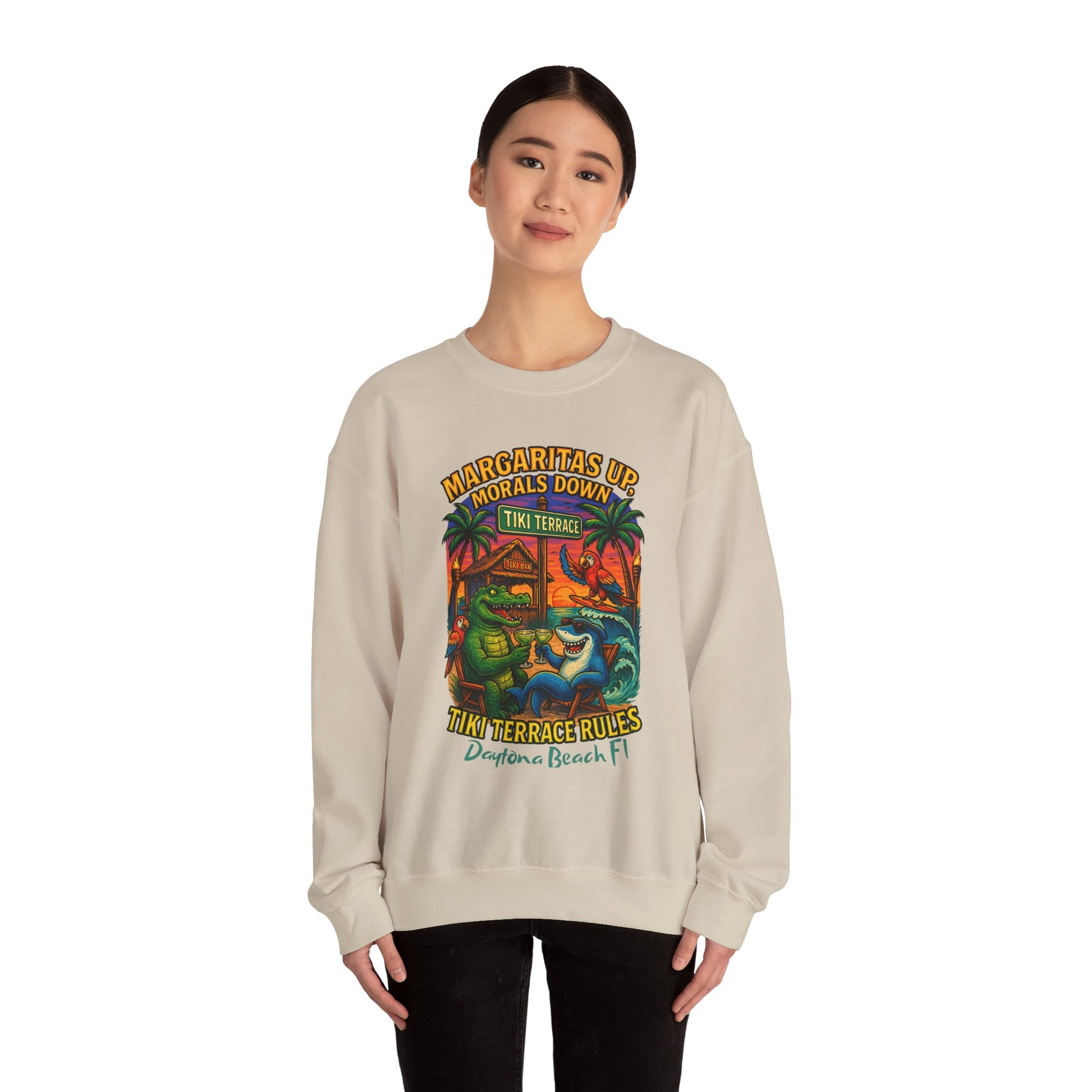 Tiki terrace Crewneck Sweatshirt - Jimmy Buffet Style