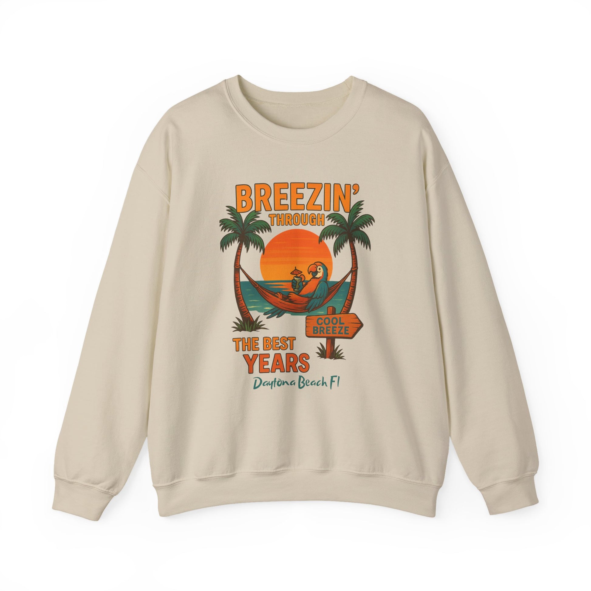 Cool Breeze   Crewneck Sweatshirt - Jimmy Buffet Style