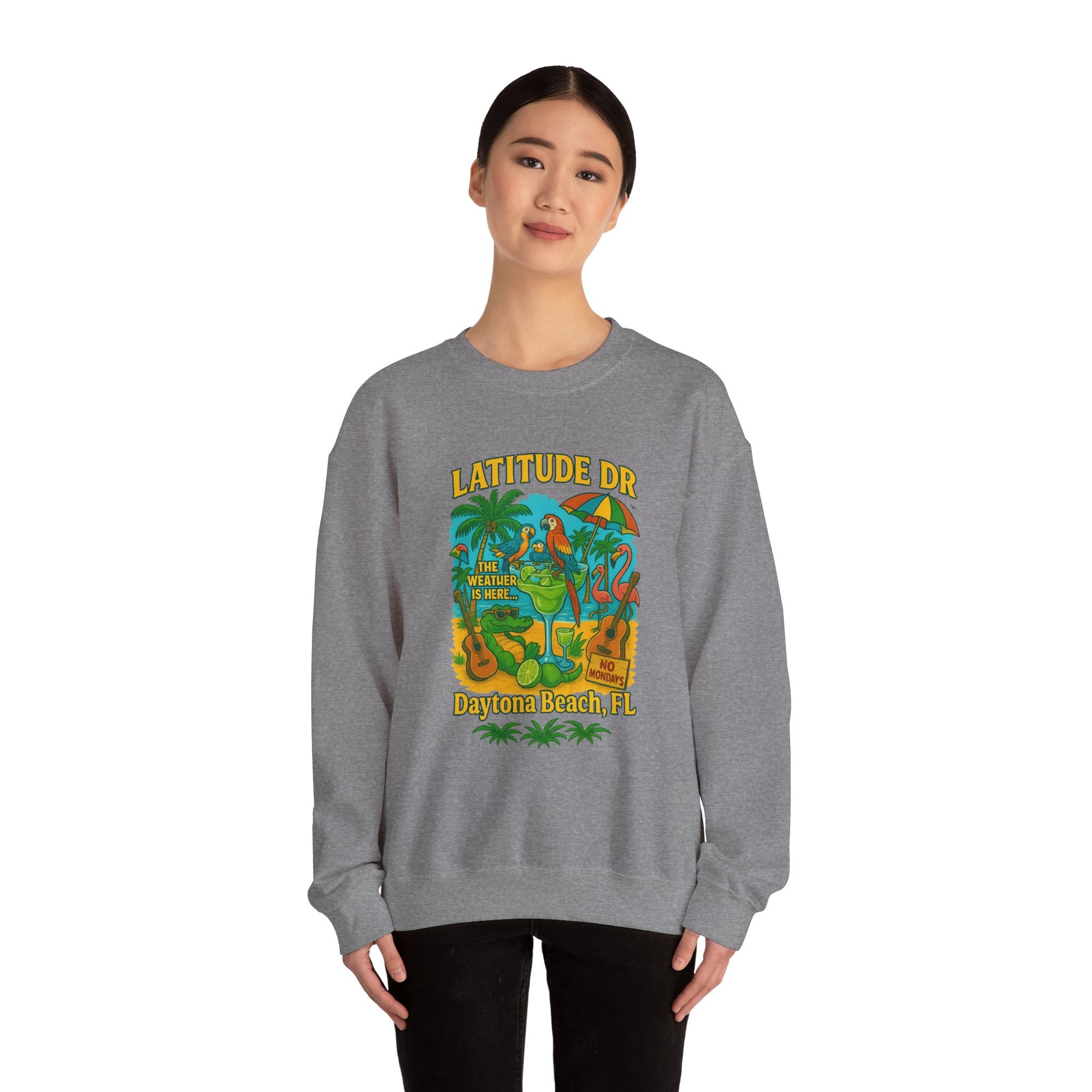 Latitude  Ave Crewneck Sweatshirt - Jimmy Buffet Style