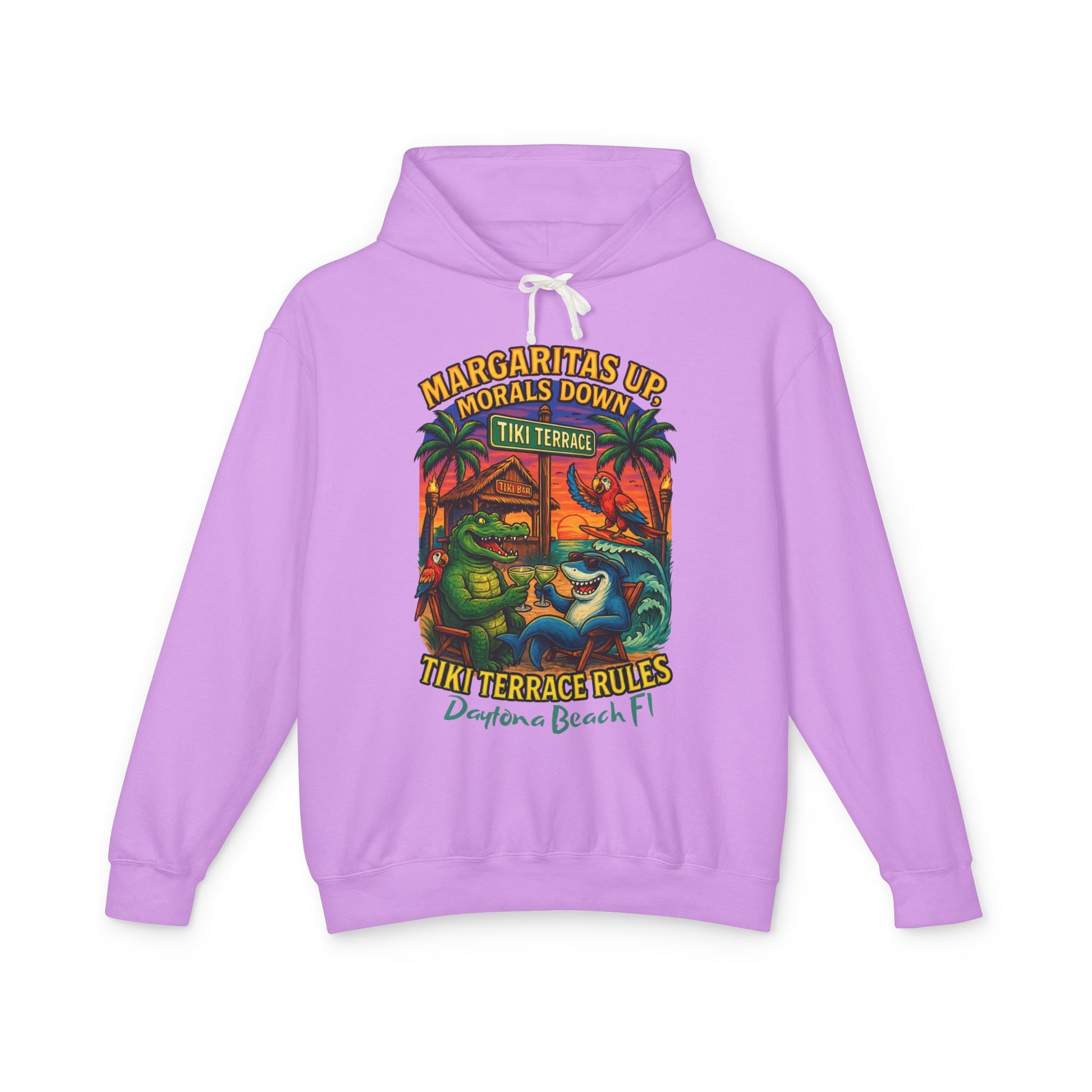 Tiki Terrace  Lightweight Comfort Colors Hoodie - Jimmy Buffet Style