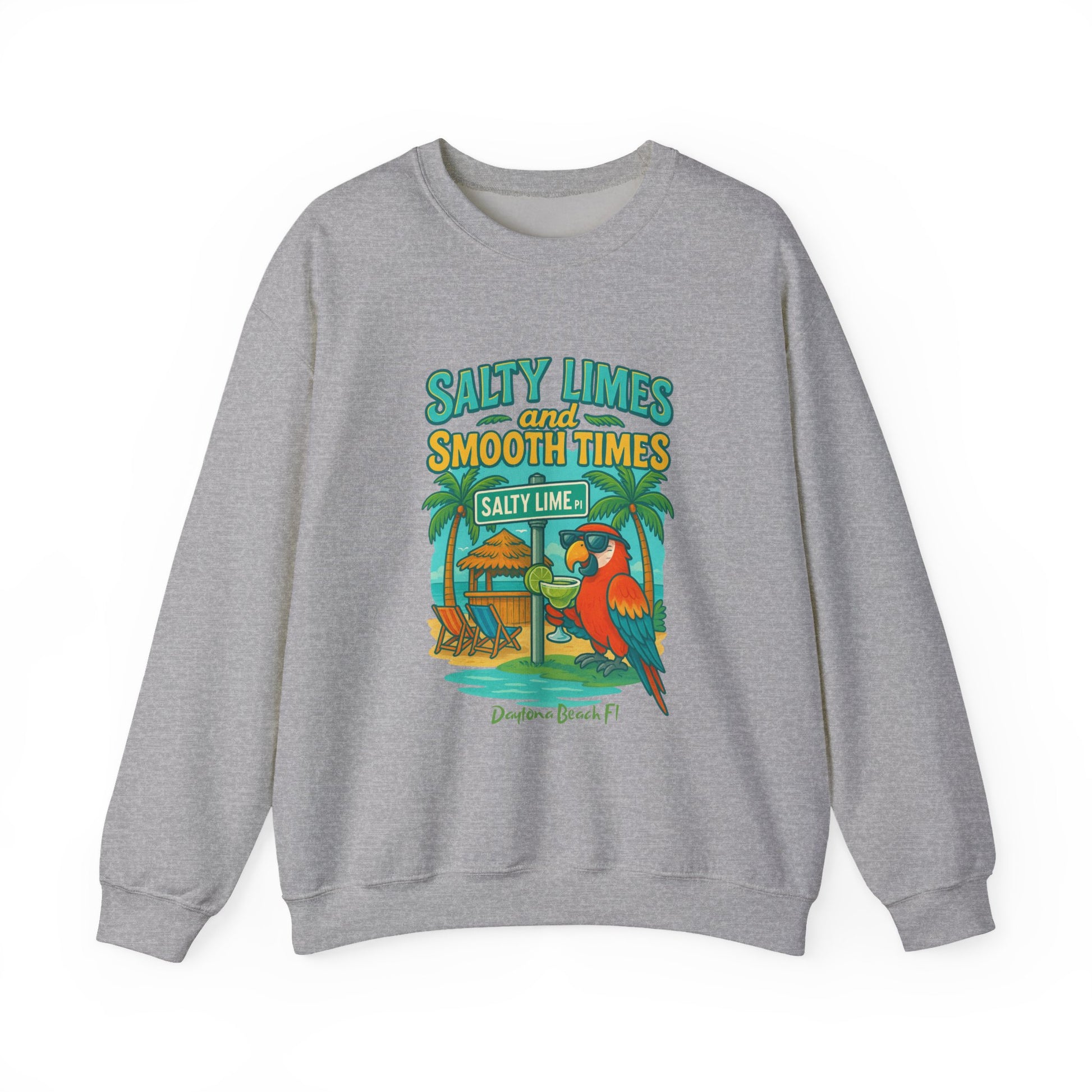 Salty Lime  Place  Crewneck Sweatshirt - Jimmy Buffet Style
